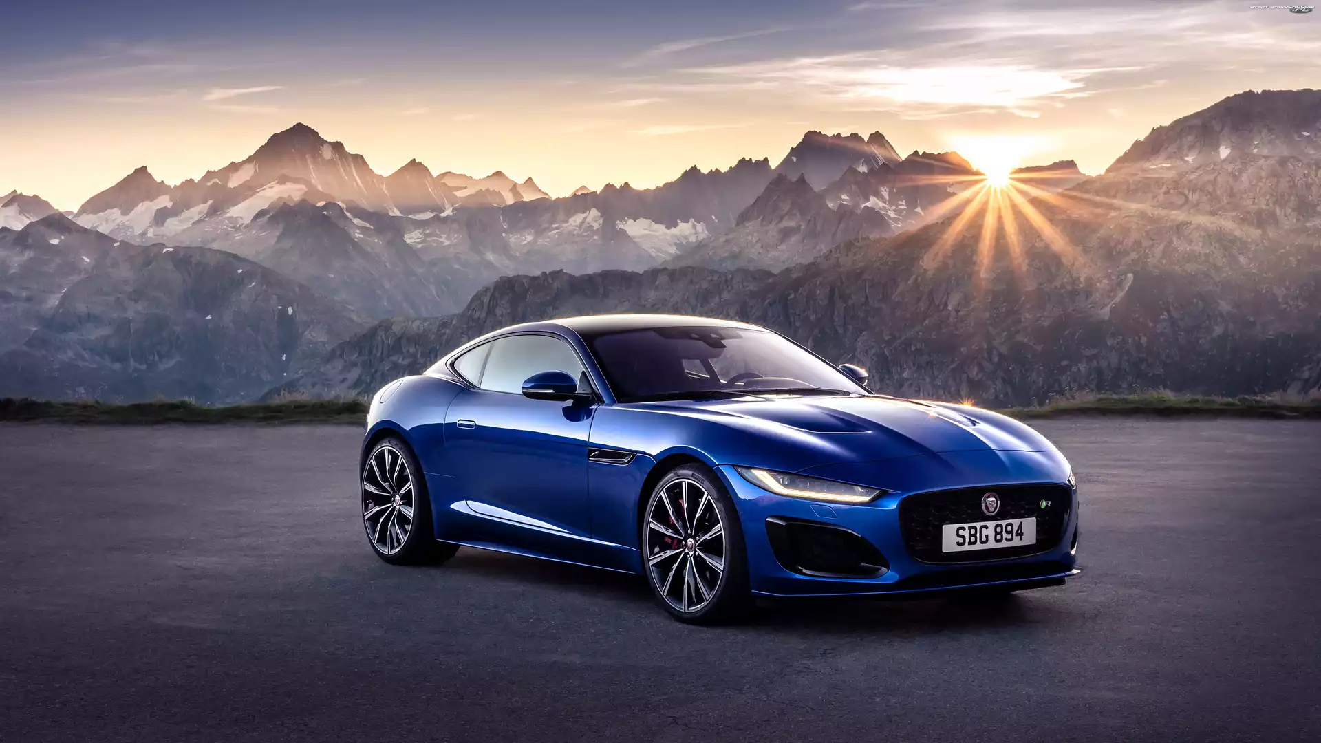 Promienie słońca, Jaguar F-Type, Góry