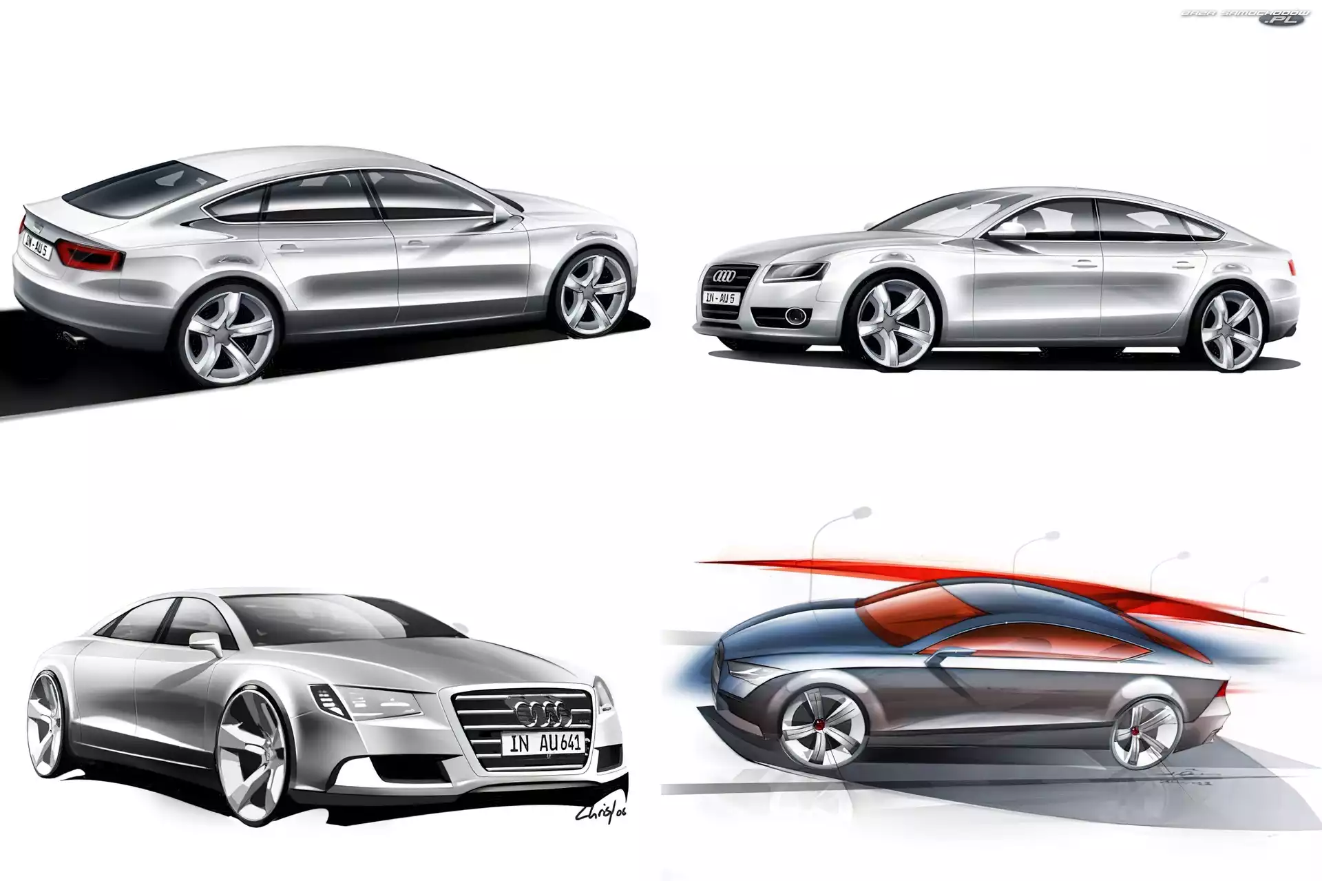 Prototyp, Audi A7, Szkic