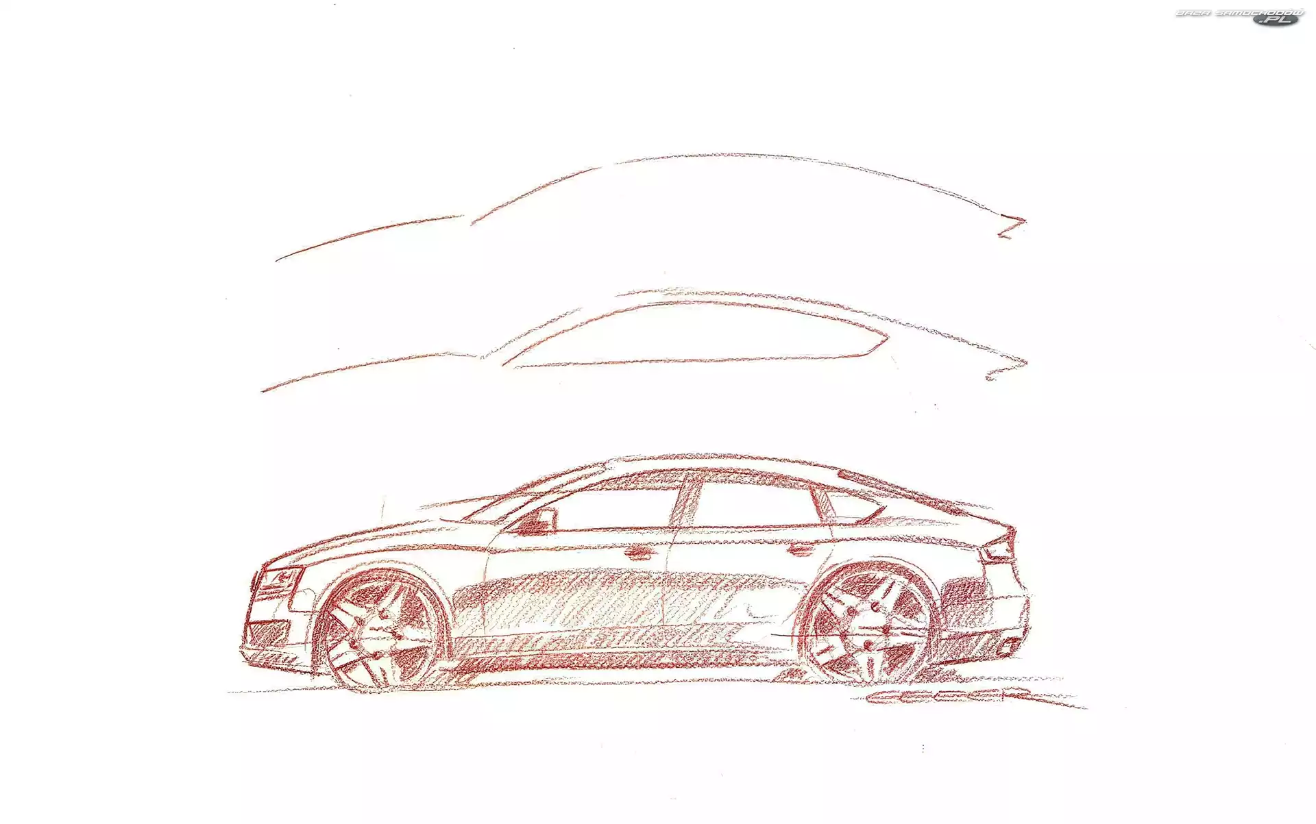 Prototyp, Audi A7, Szkic