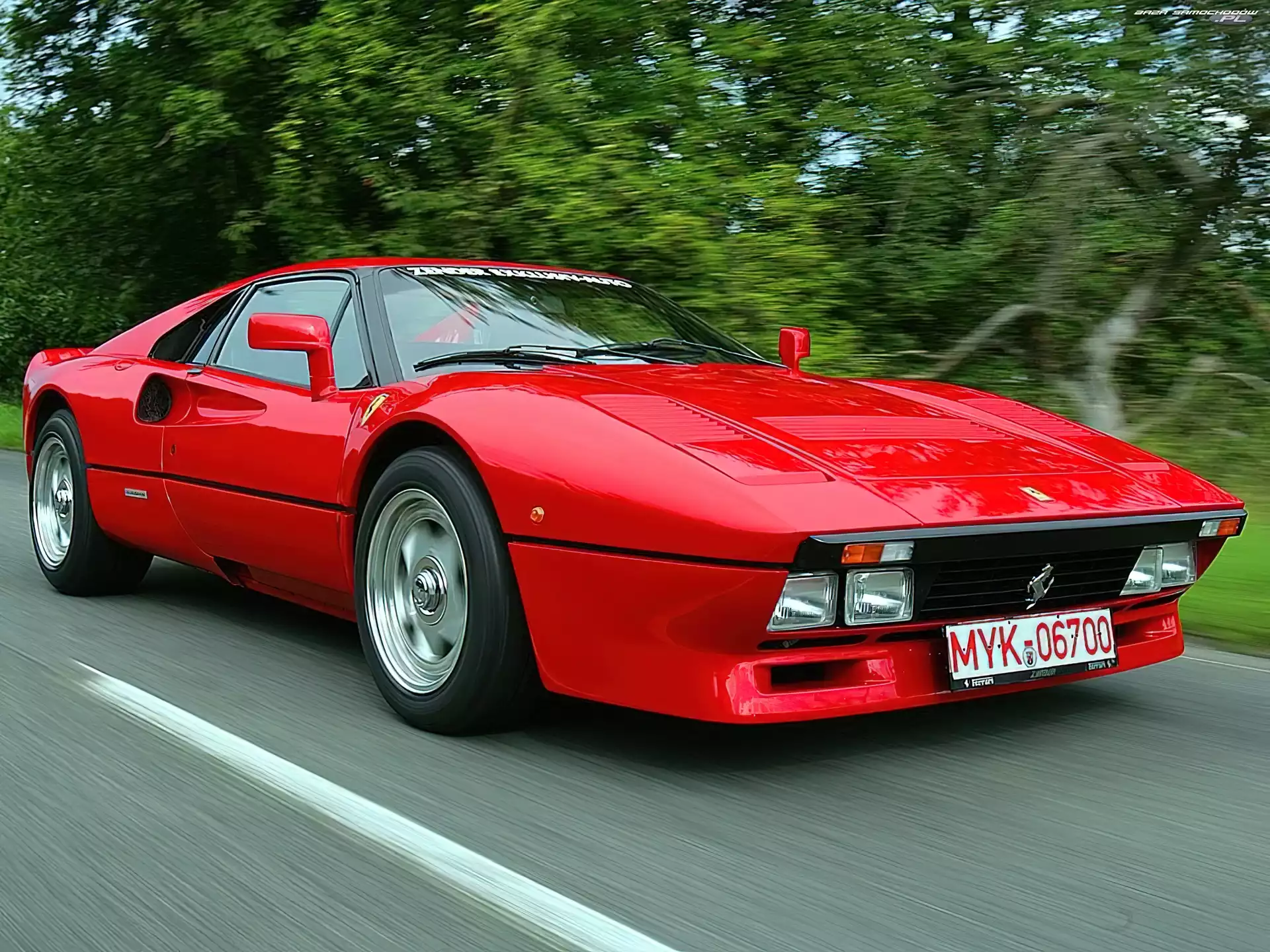 Prowadzenie, Ferrari 288 GTO, Droga