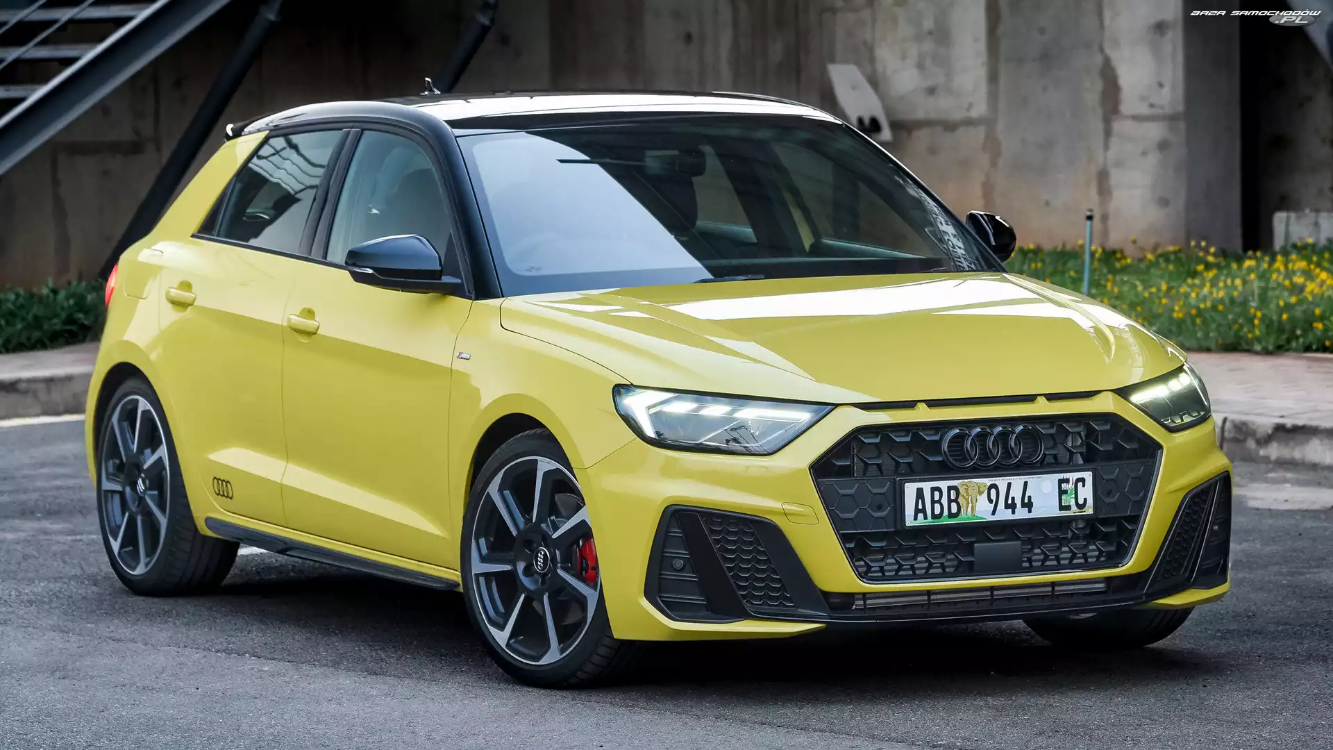 Przód, Żółte, Audi A1 Citycarver