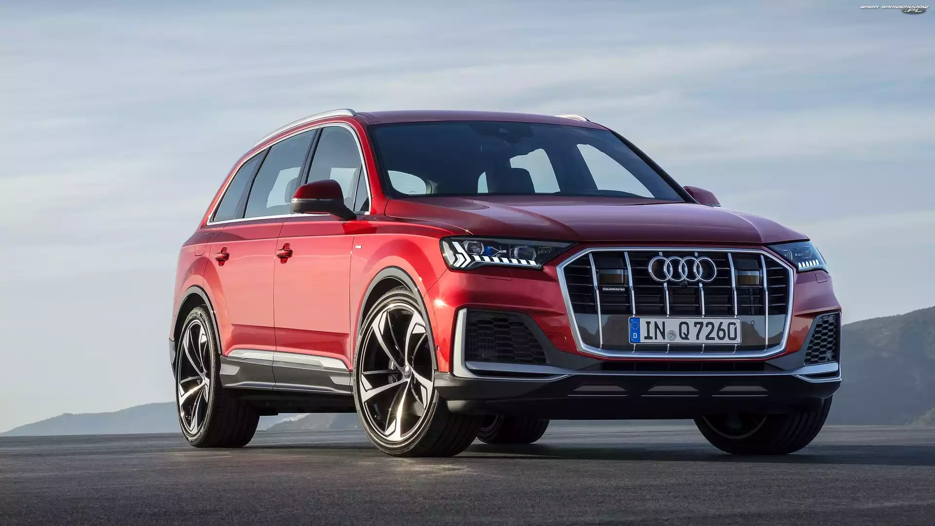 Przód, Czerwone, Audi Q7