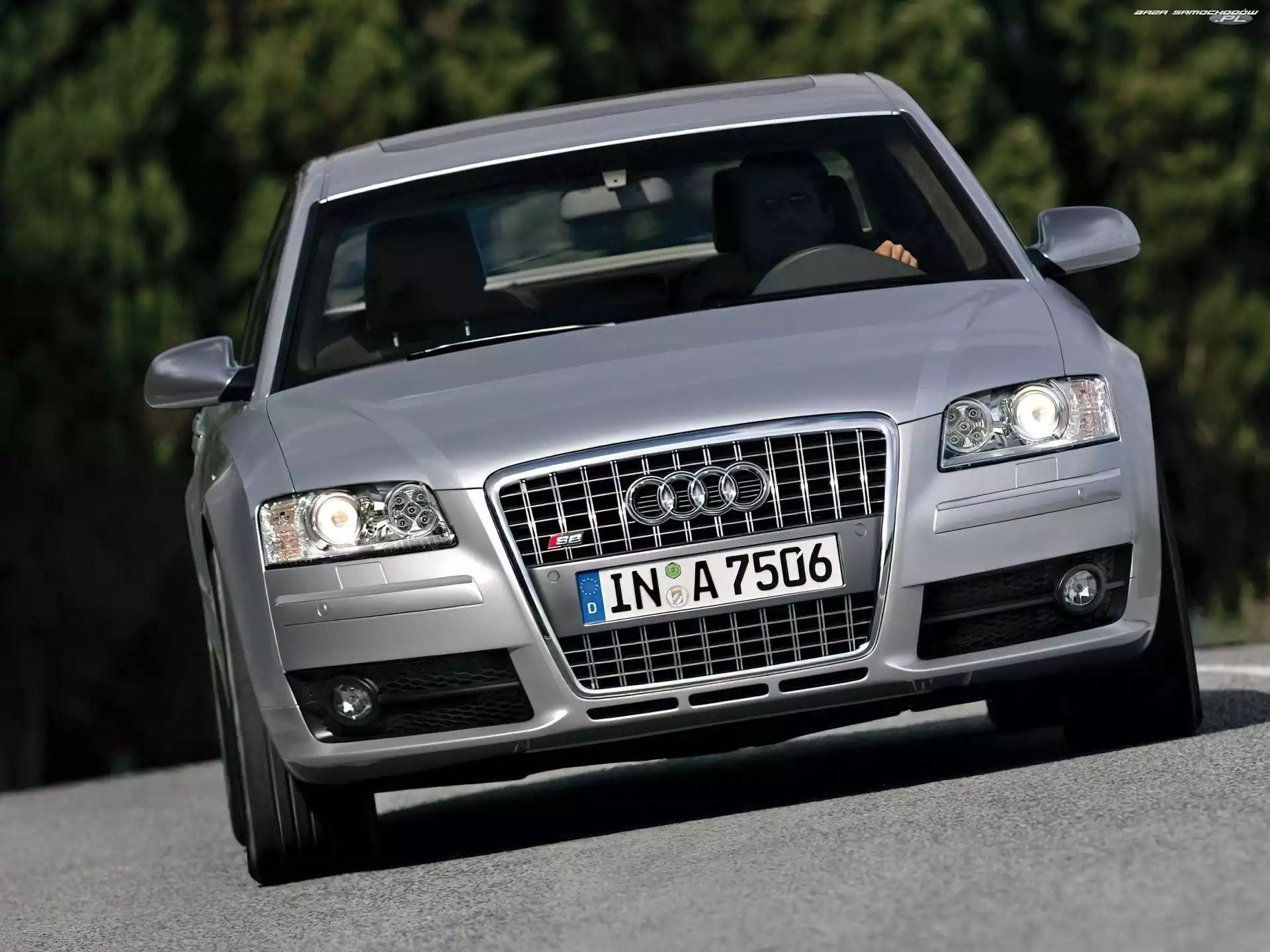 Przód, Srebrny, Audi S8