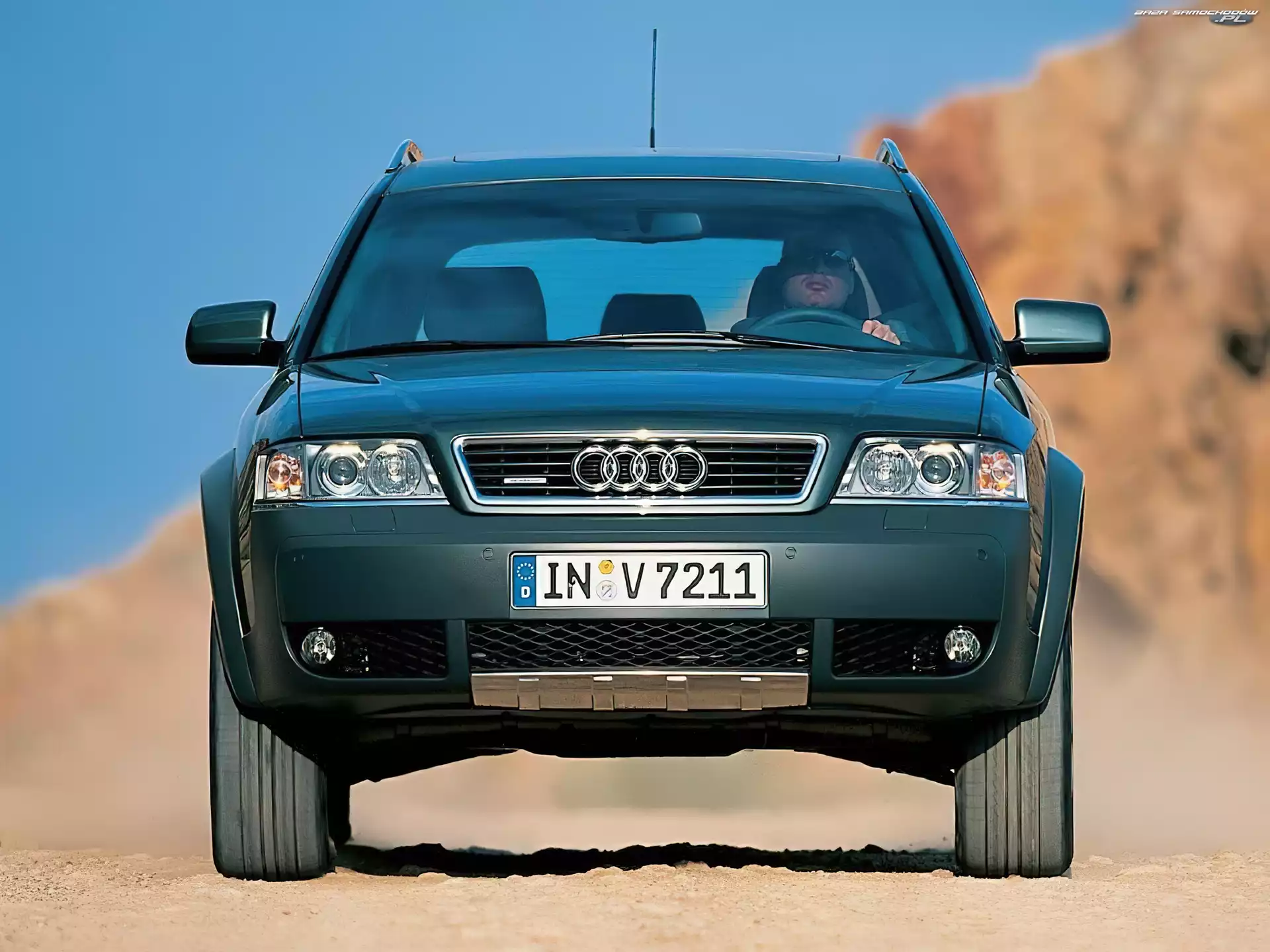 Przód, Zielony, Audi Allroad