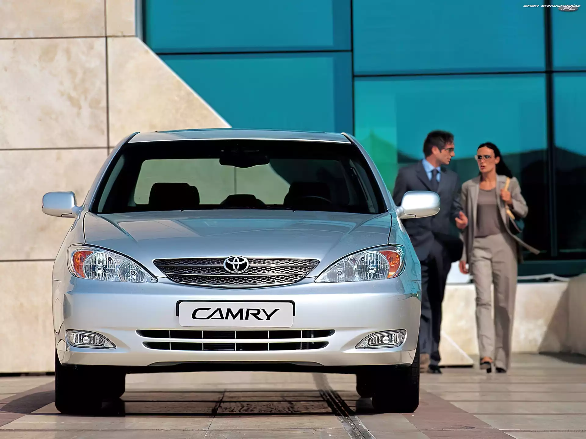 Przód, Toyota Camry, Srebrna