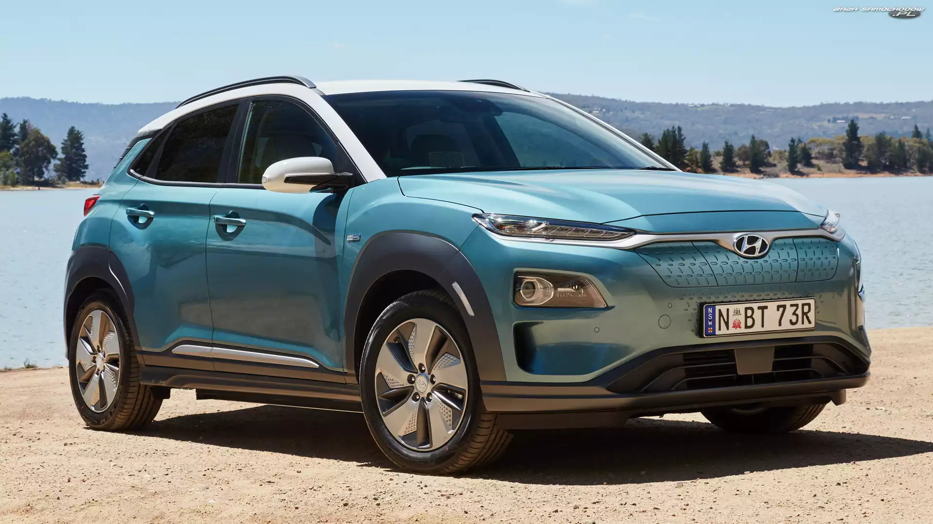 Przód, Hyundai Kona Electric, Bok