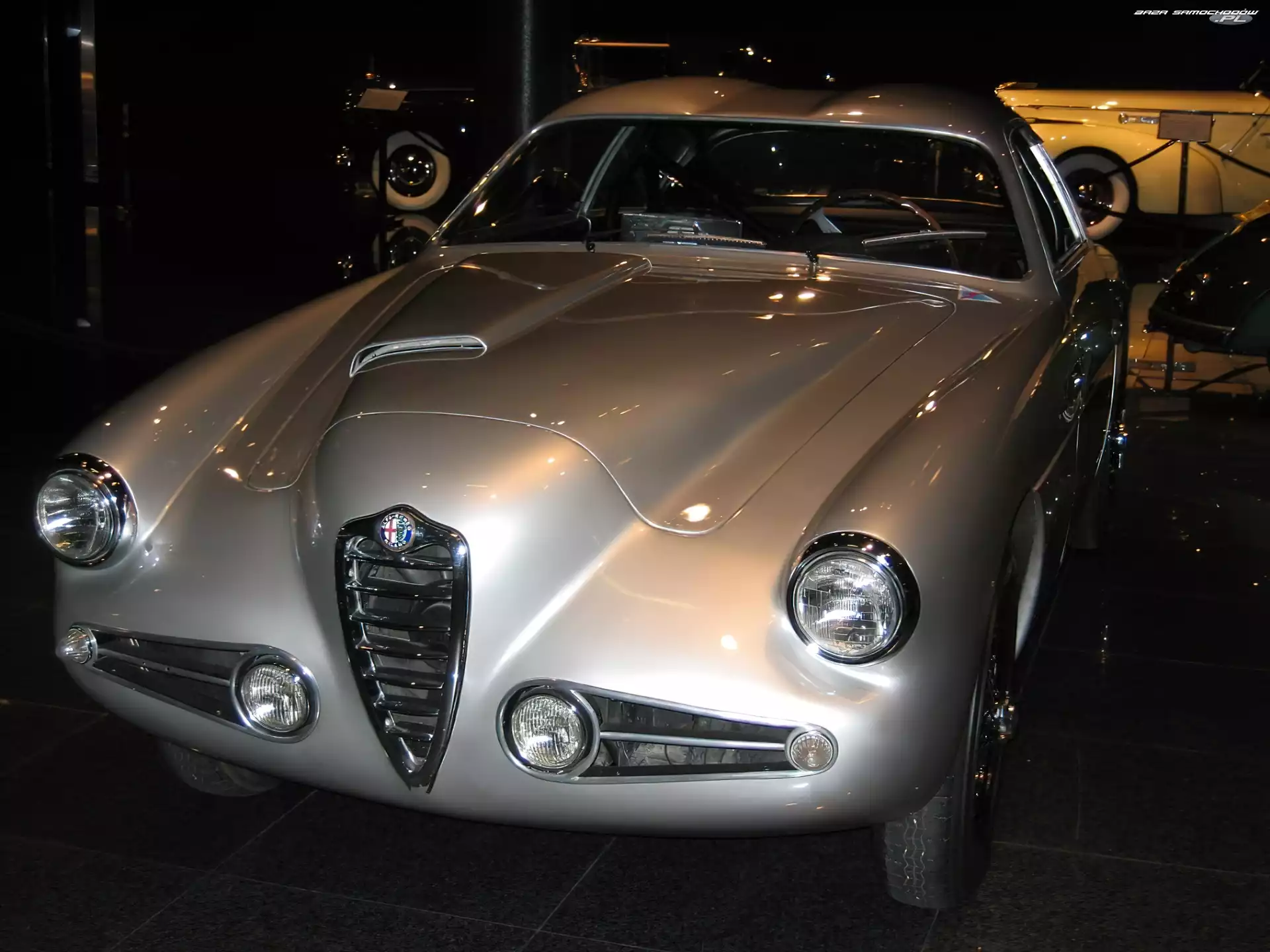 przód , maska, Alfa Romeo, światła