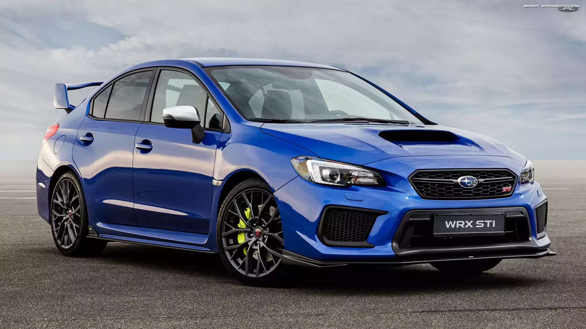 Przód, Niebieskie, Subaru Impreza WRX STI
