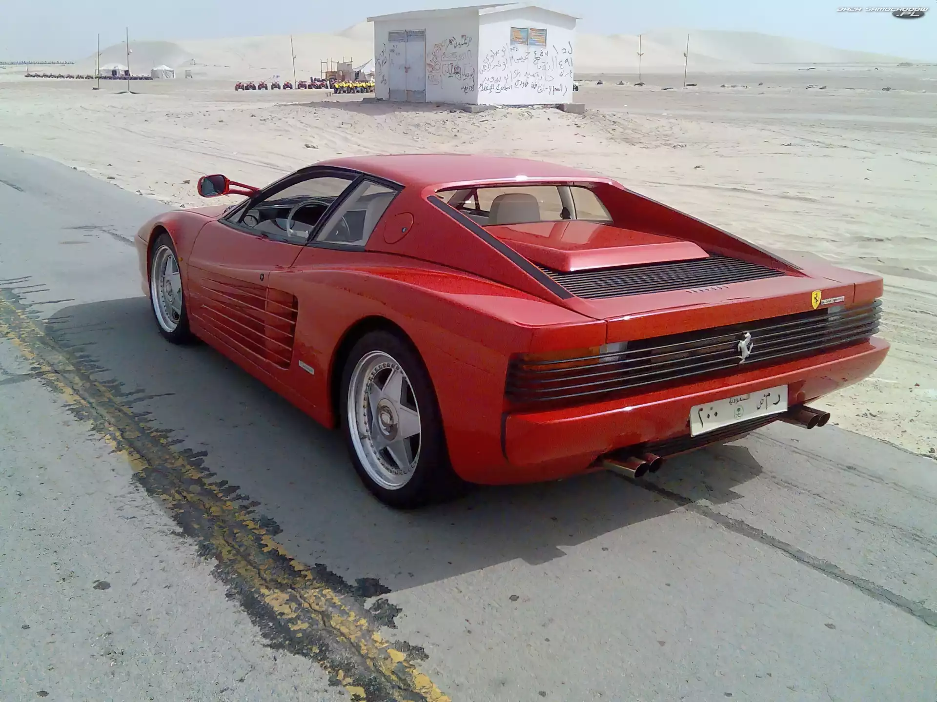 Pustynia, Ferrari Testarossa, Dubaj