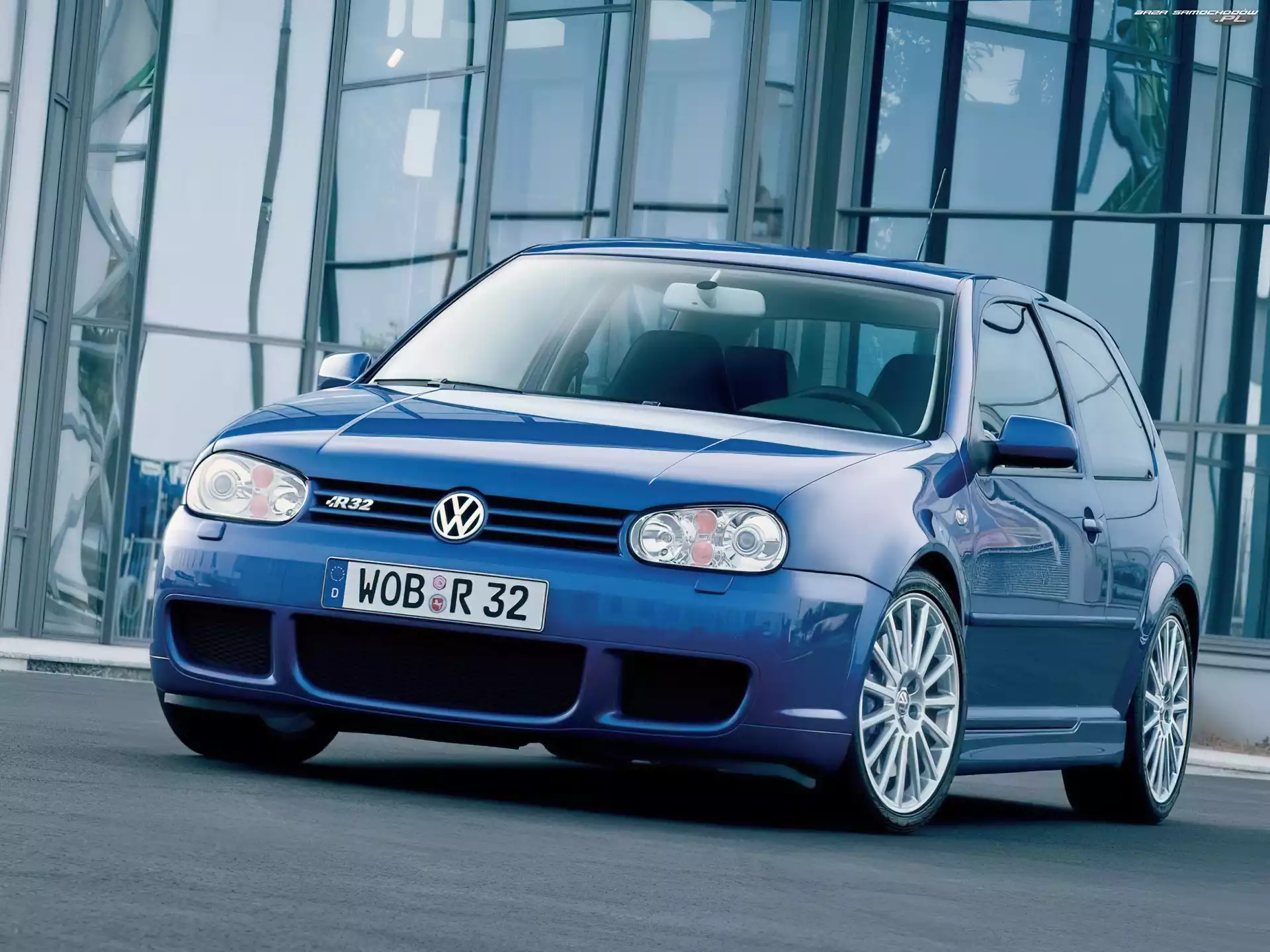 R32, Przód, Golf 4, Niebieski