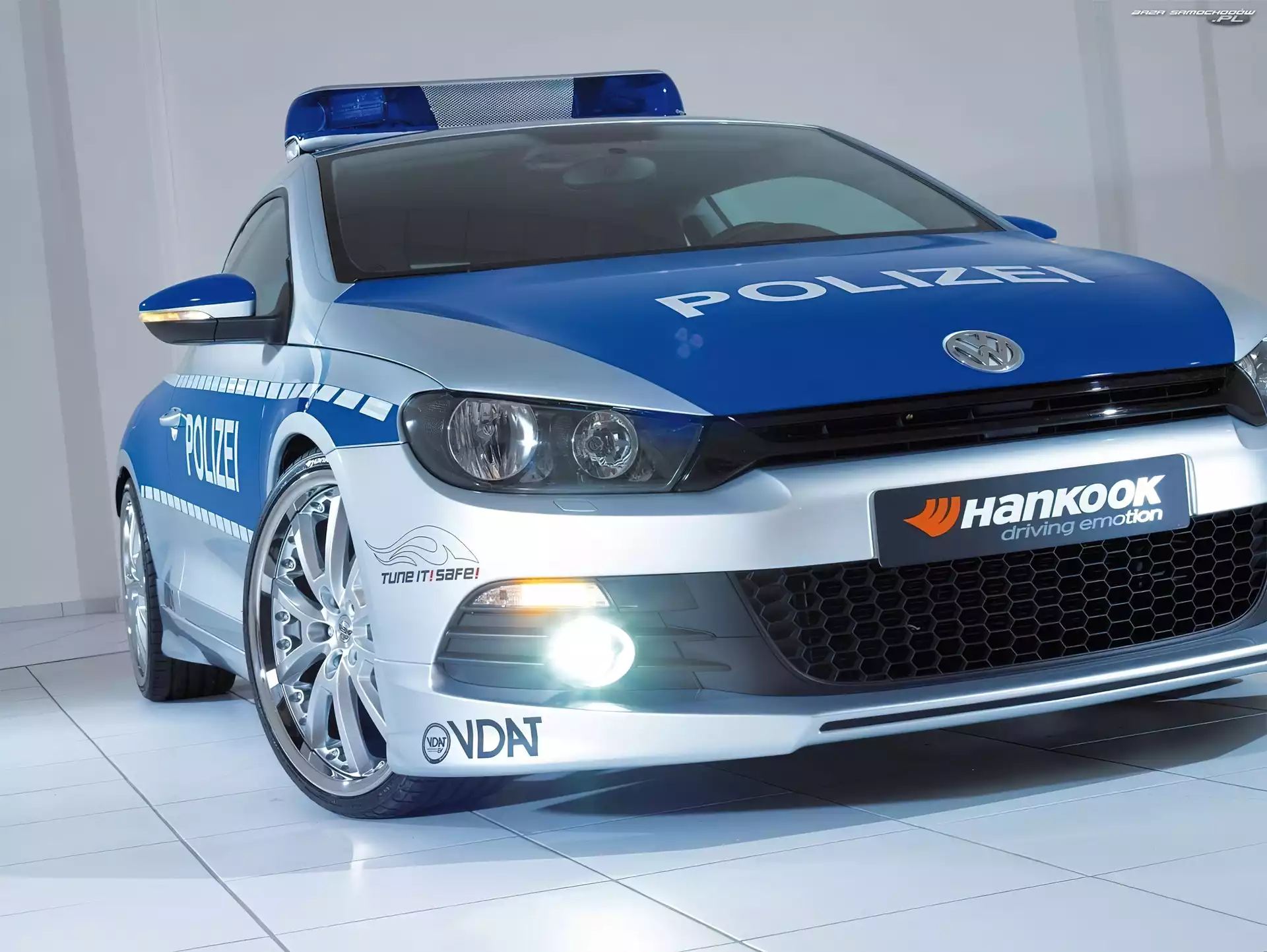 Radiowóz, Policyjny, VW Scirocco