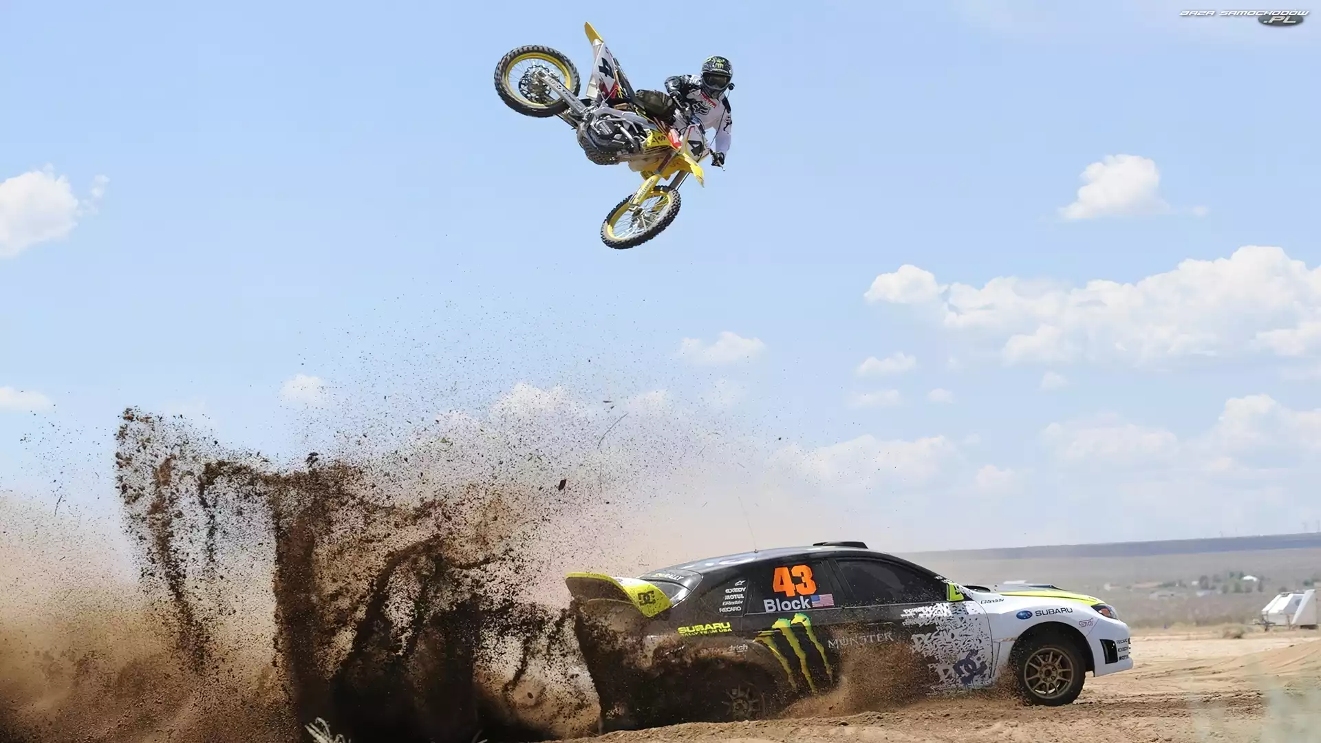 Rajdowy, Cross, Samochód, Subaru