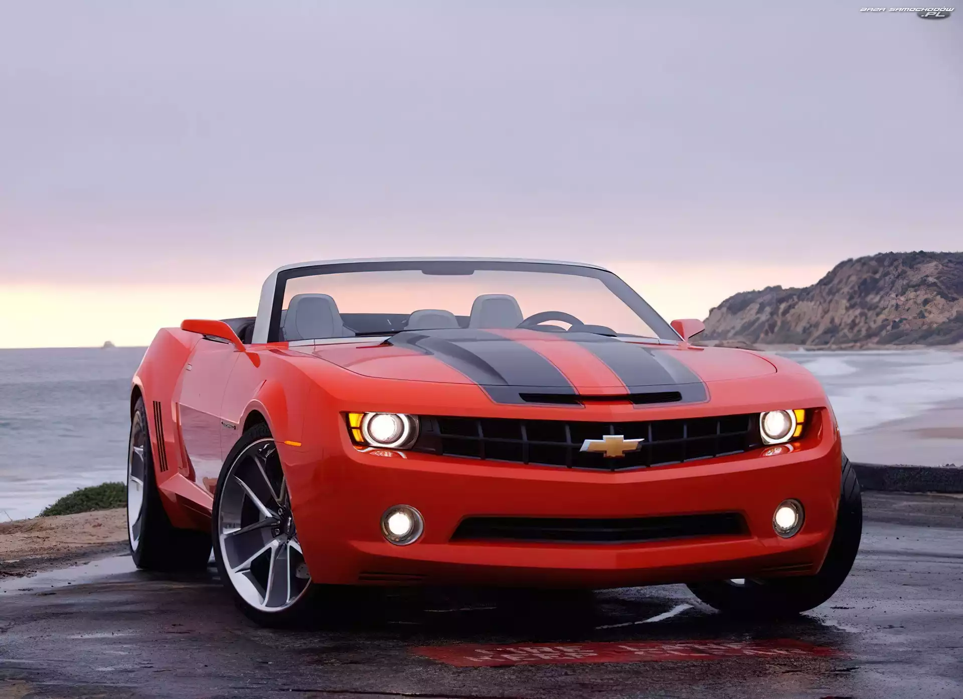 Chevrolet Camaro, Reflektory, Maska, Przednie