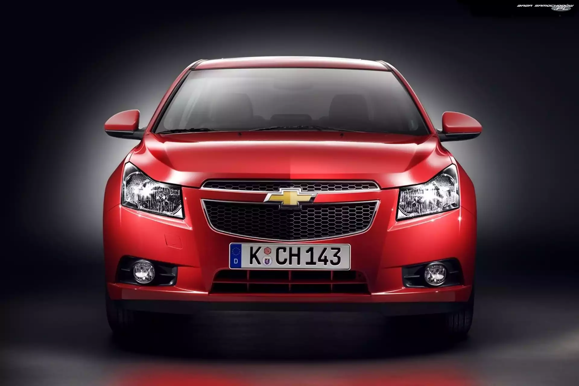 Rejestracja, Przód, Chevrolet Cruze