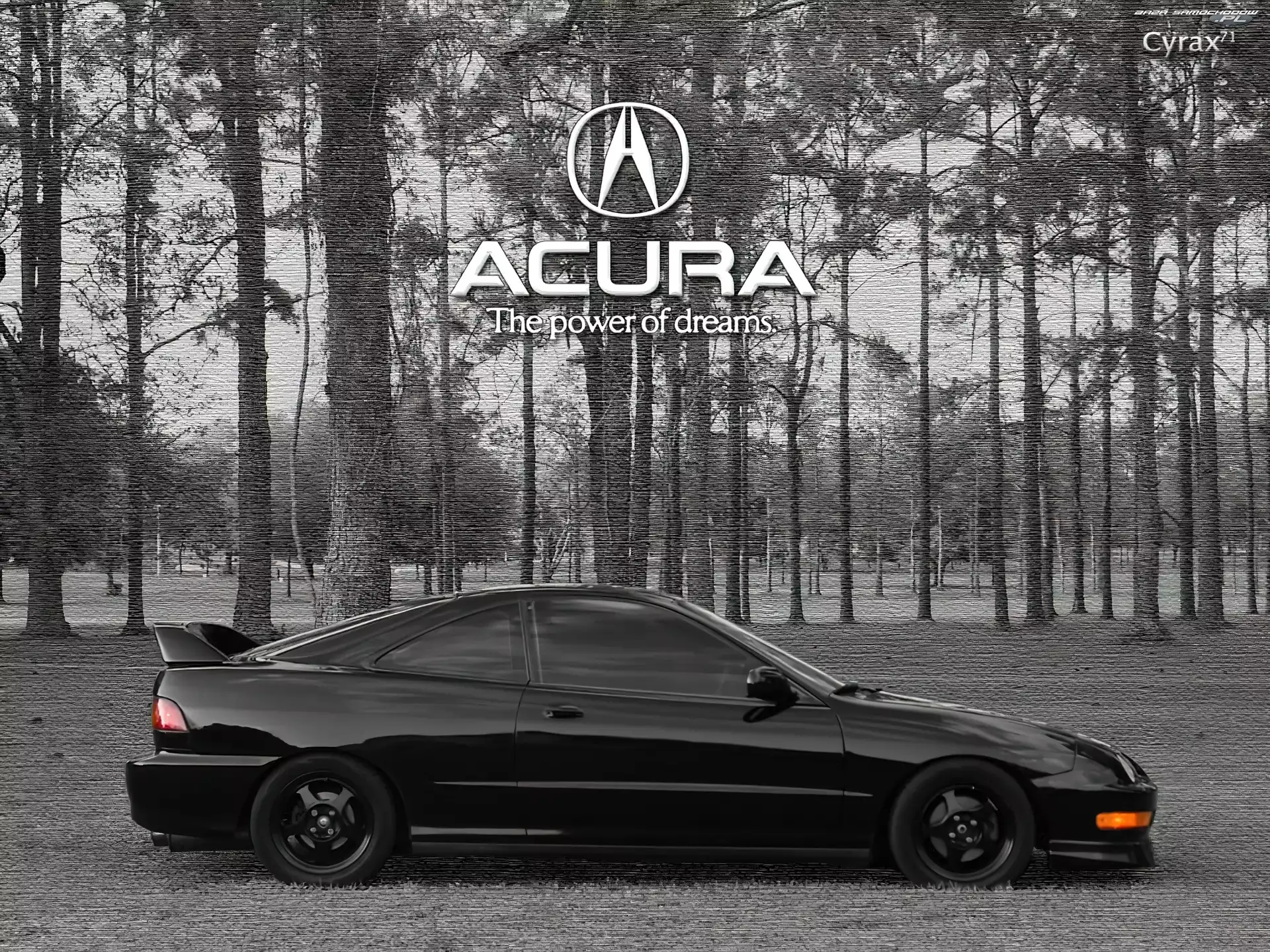 Reklama, Czarna, Acura Integra