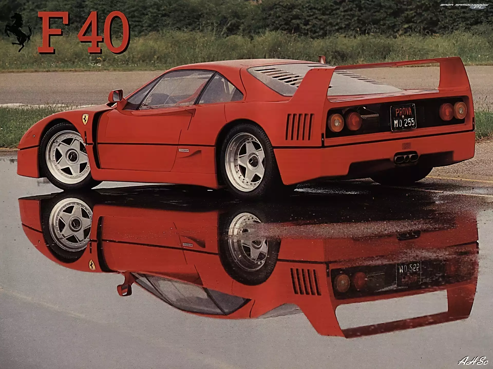Reklama, Konstrukcja, Ferrari F 40