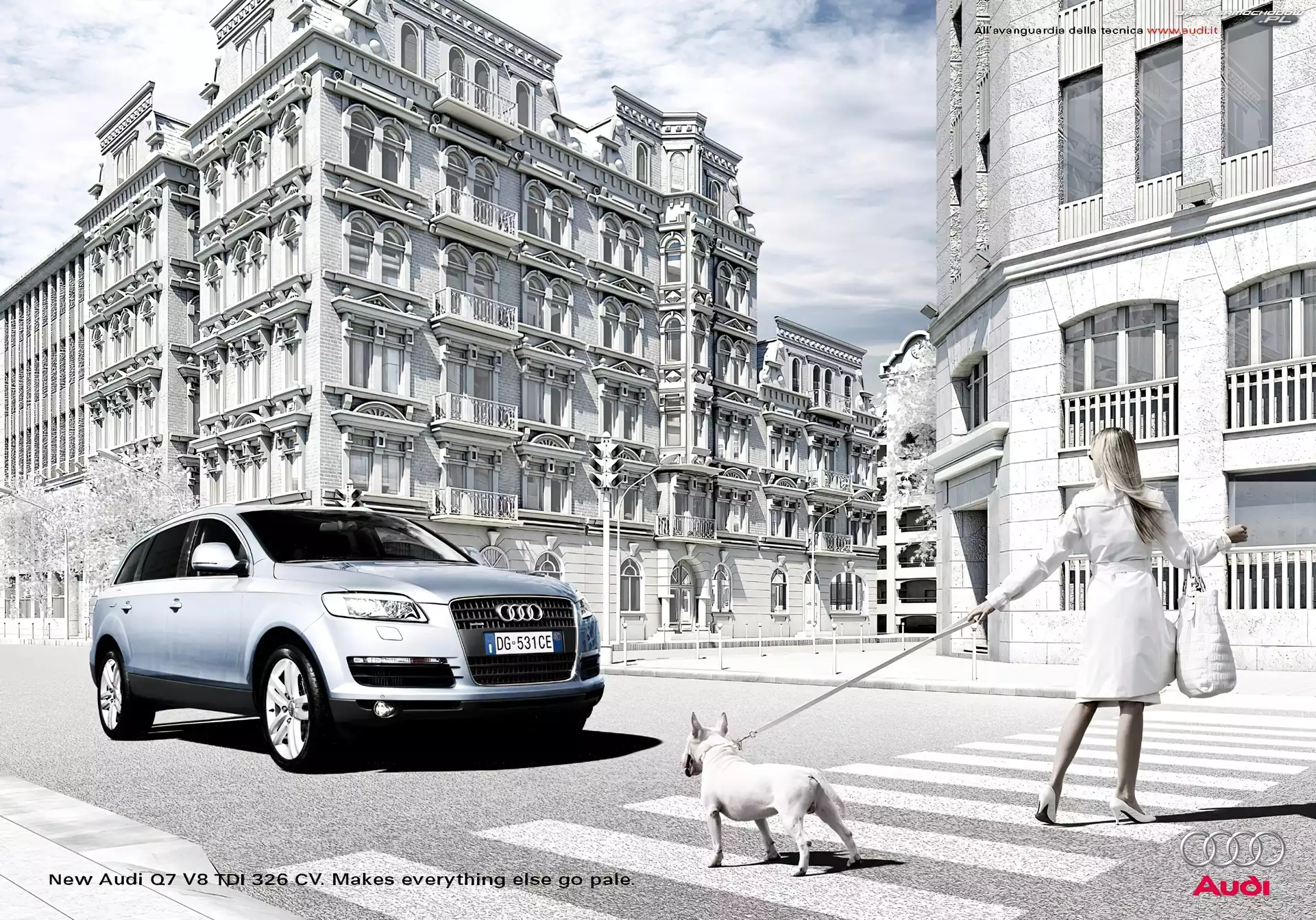 Reklama, Audi Q7, V8