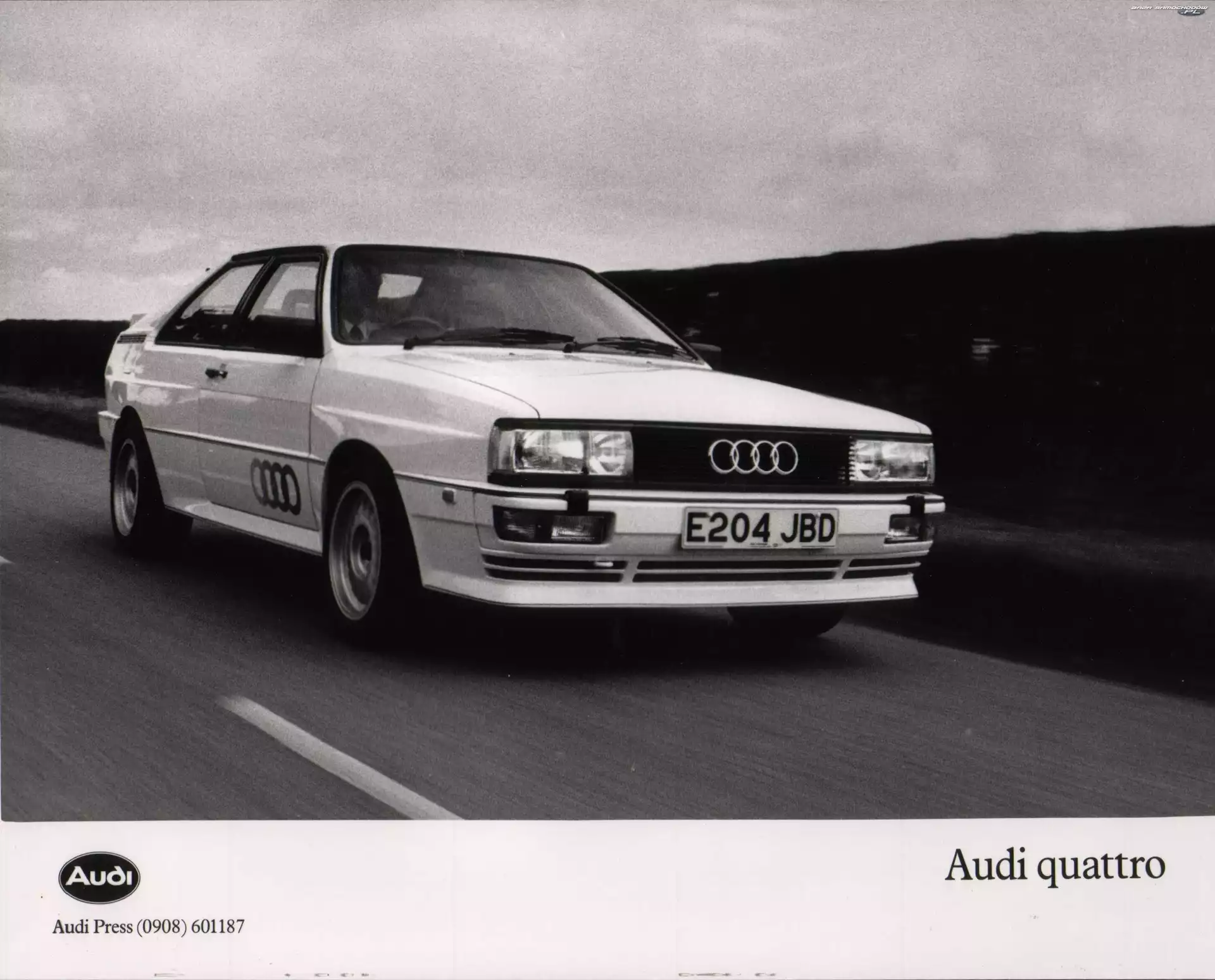 Reklamowa, Audi Quattro, Broszura