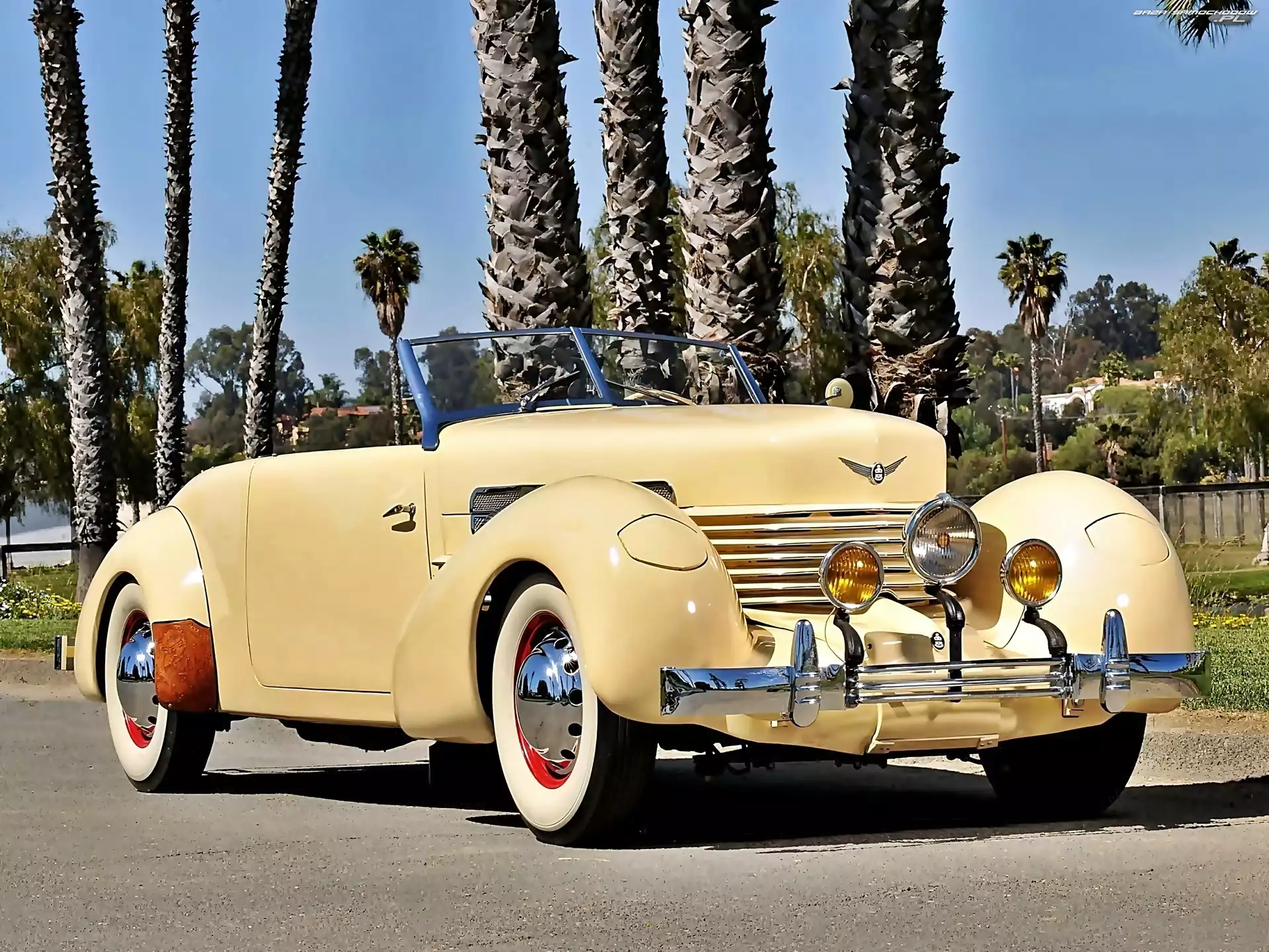 1937, SC Phaeton, Palmy, Retro, Cord 812