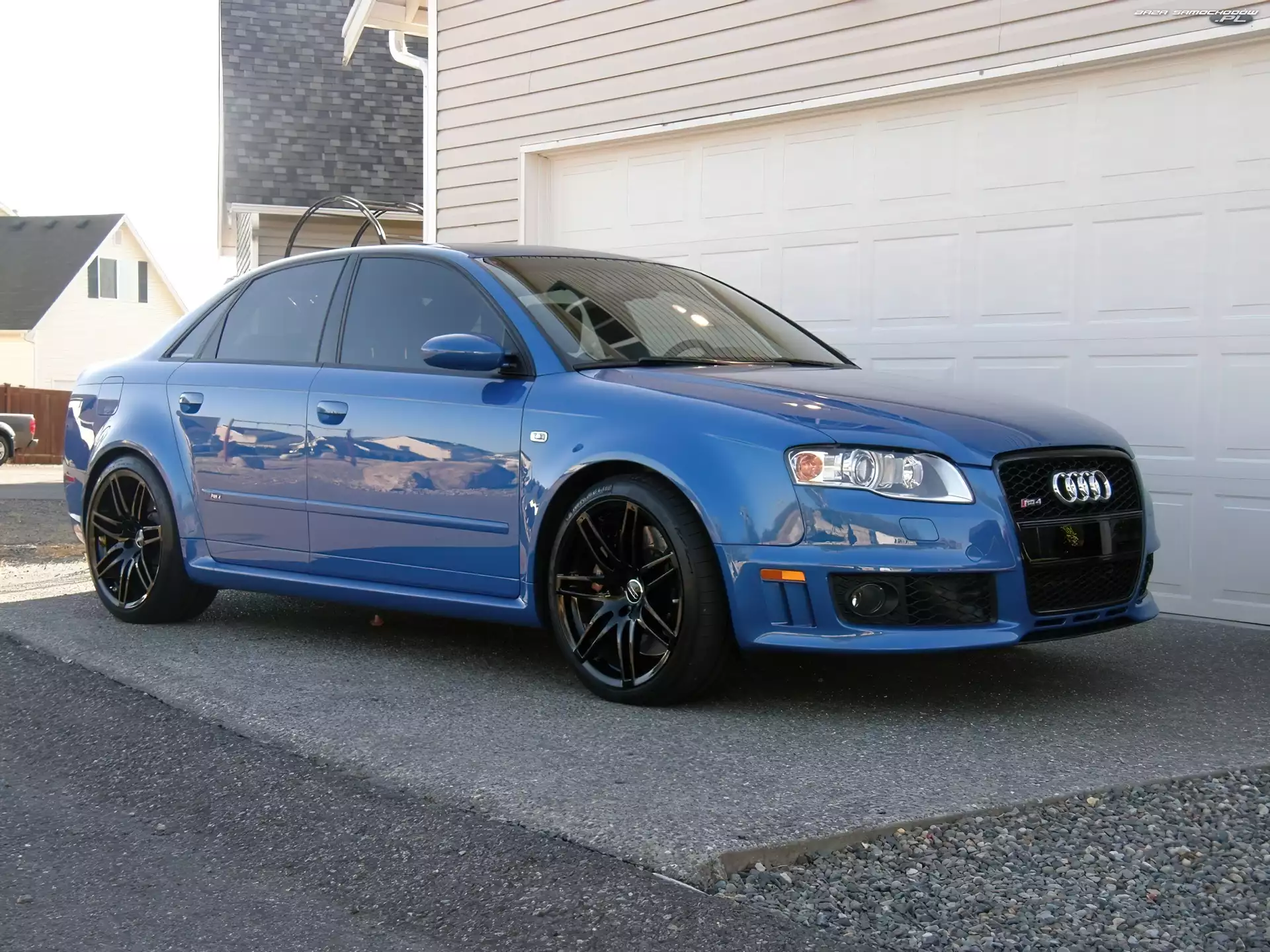 Audi, RS4, Felgi, Czarne