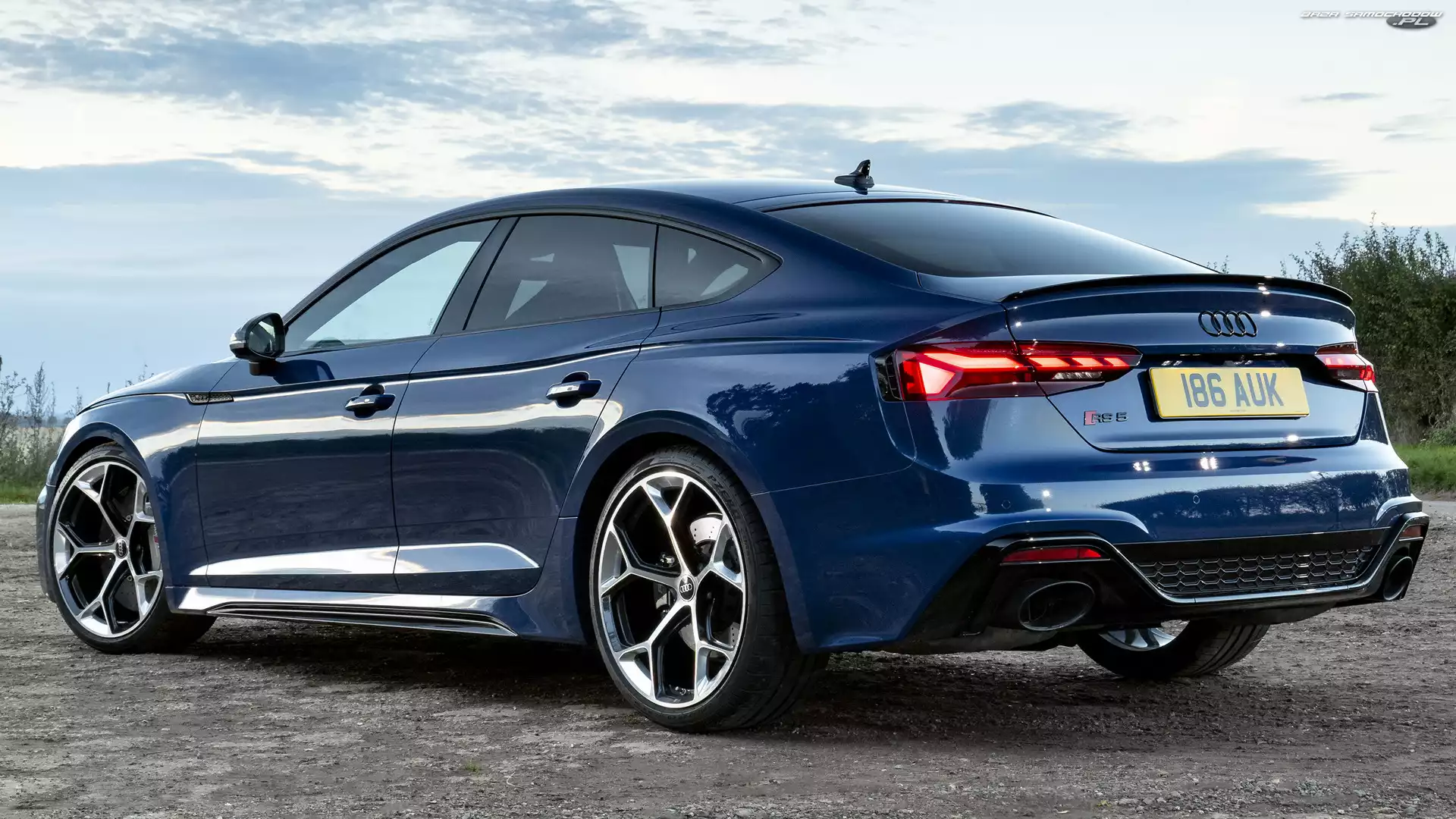 Niebieskie, Audi, Sportback, RS5