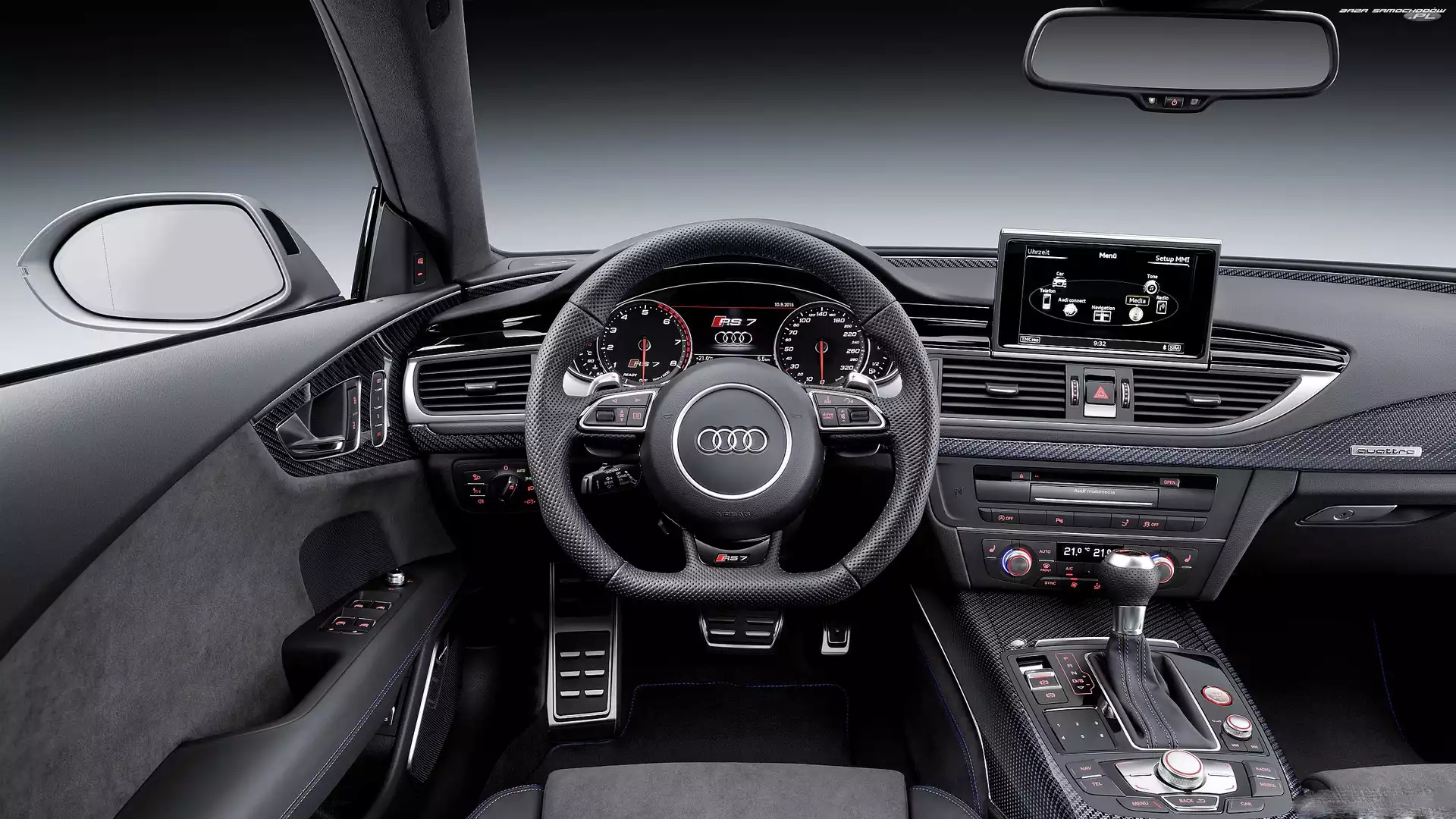 RS7, Przód, Audi, Wnętrze