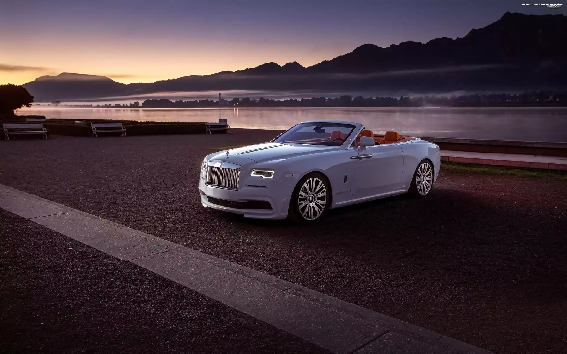 2016, Rzeka, Rolls-Royce Dawn Spofec, Zachód słońca