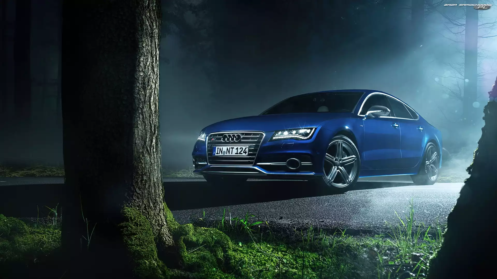 S7, Poświata, Audi, Niebieski