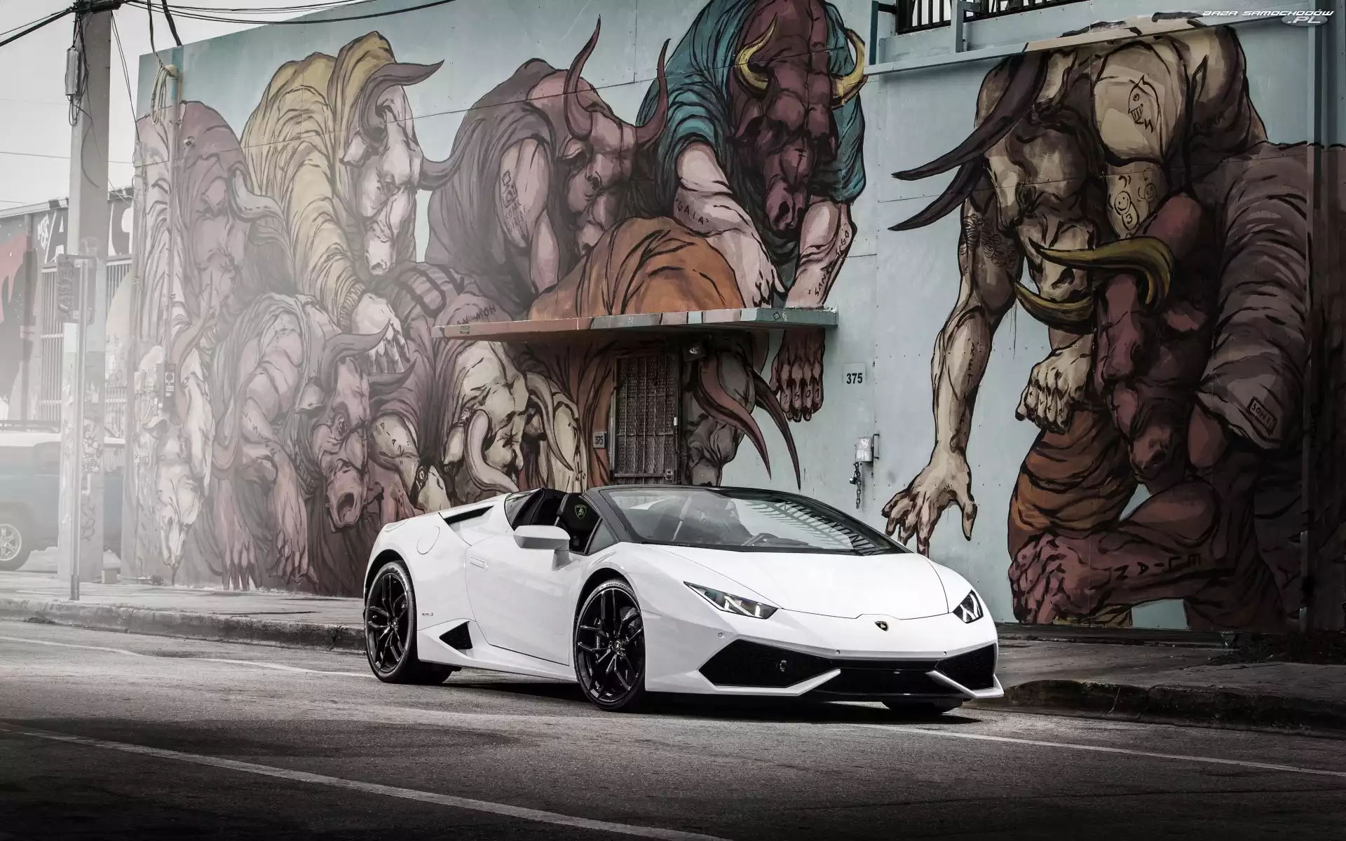 Graffiti, Samochód, Lamborghini