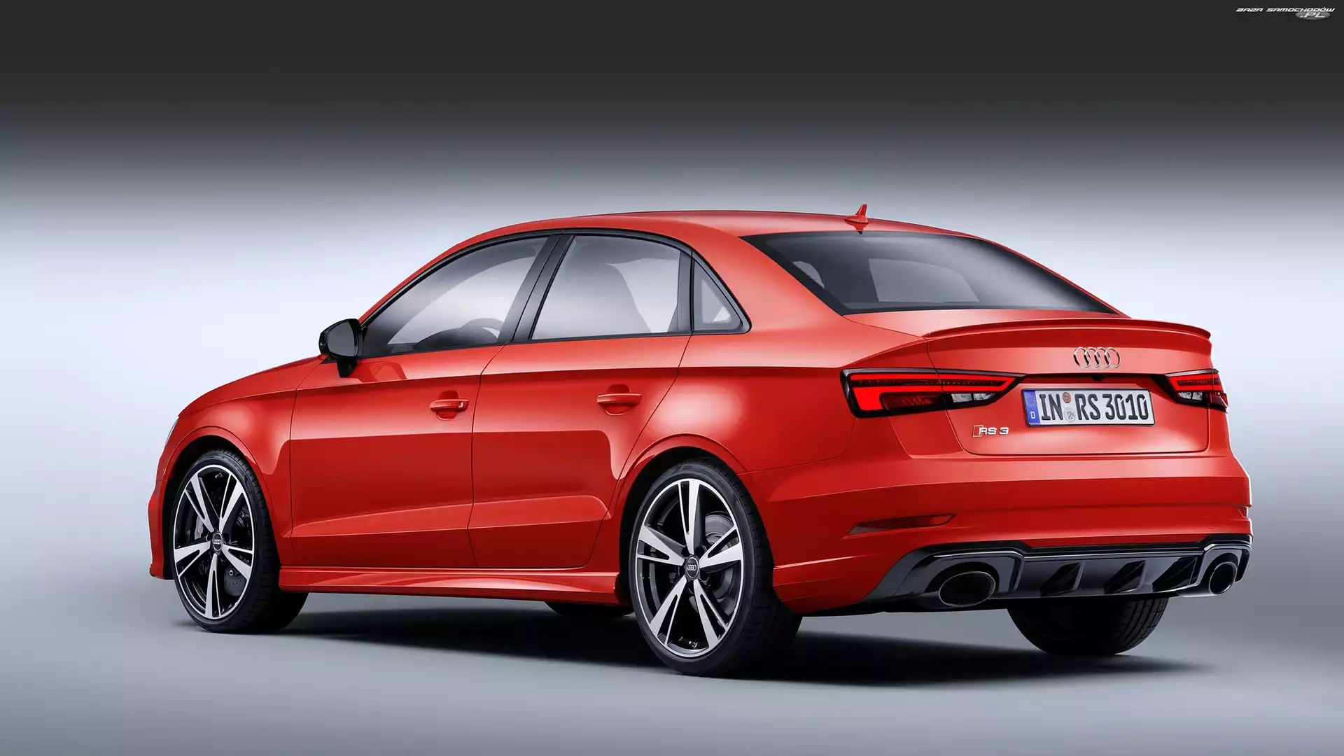 Sedan, Czerwone, Audi RS3
