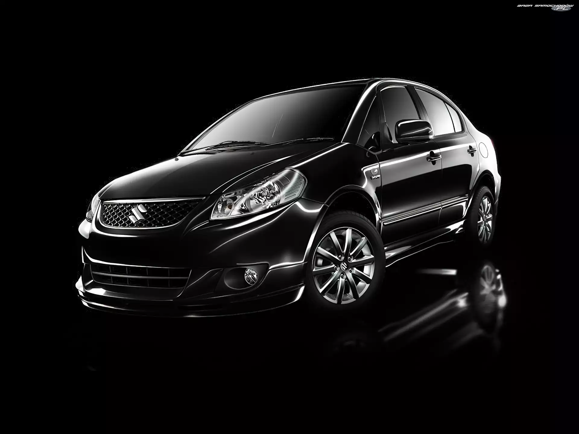 Sedan, Czarne, Suzuki SX4