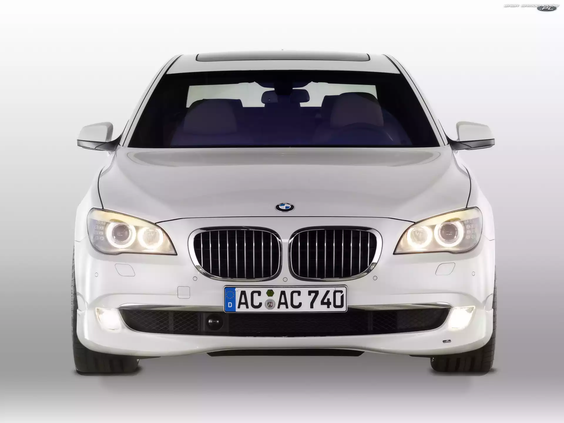 BMW seria 7 F01, Eyes, Białe, Angel