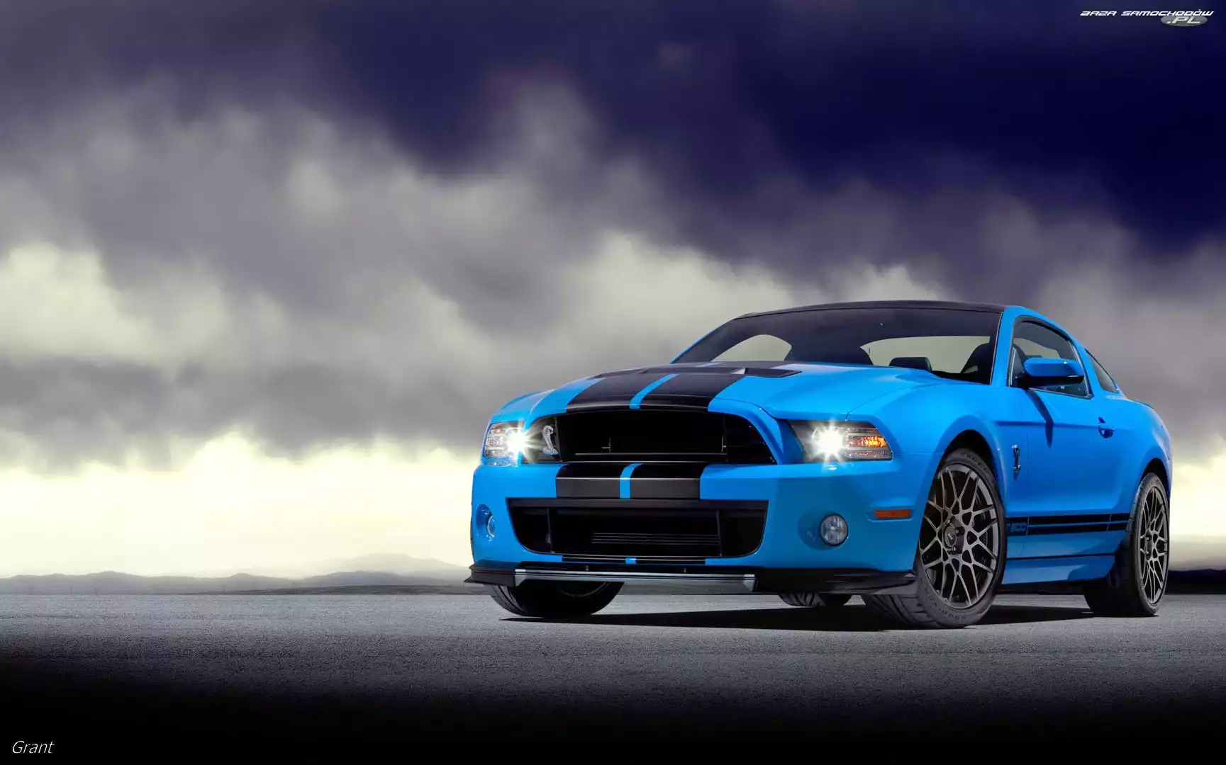 Shelby, Chmury, Ford Mustang, GT-R500