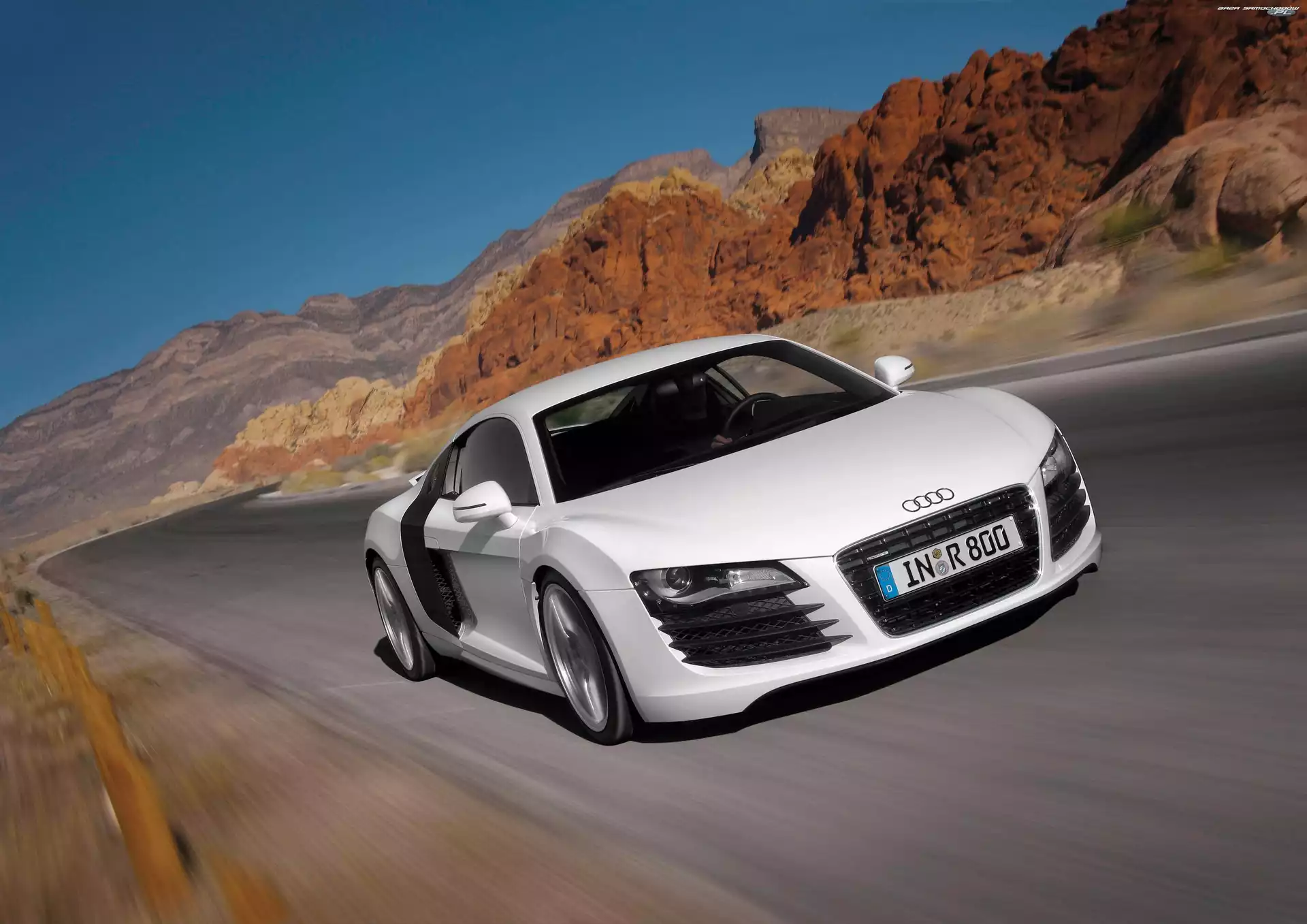 Skały, Audi R8, Droga