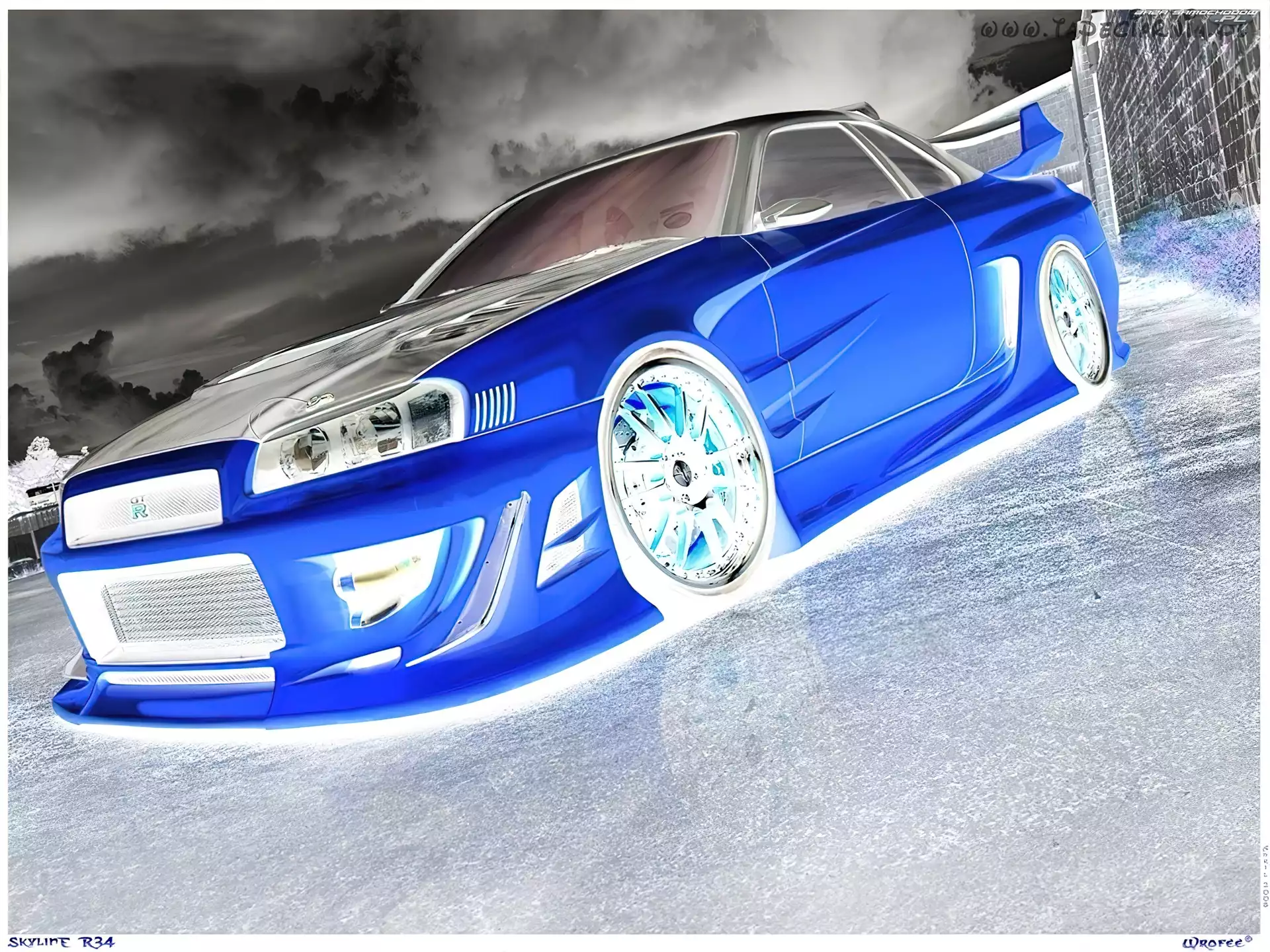 Negatyw, Nissan SkyLine