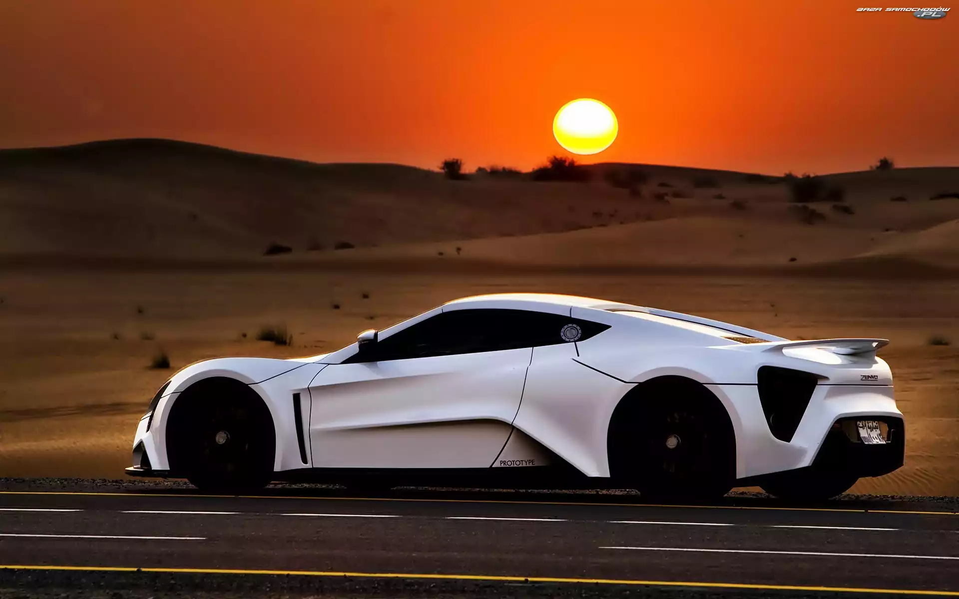 Słońca, Zachód, Prototyp, Zenvo 1, Droga