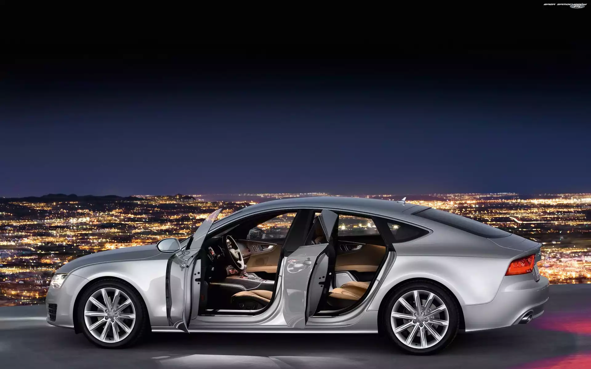 Sportback, Otwarte Drzwi, Audi A7, Srebrne