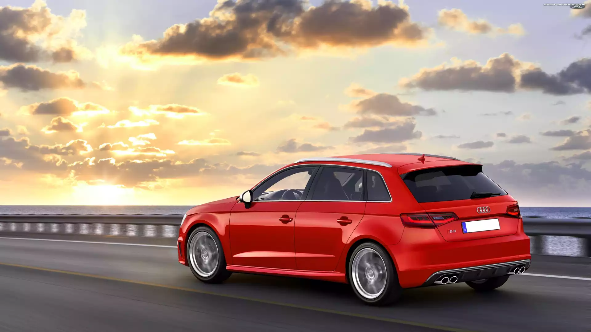 Sportback, Czerwone, Audi S3