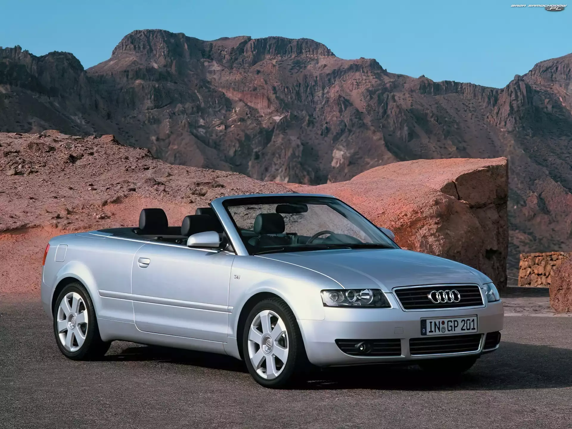 Srebrne, Audi A4, Cabrio