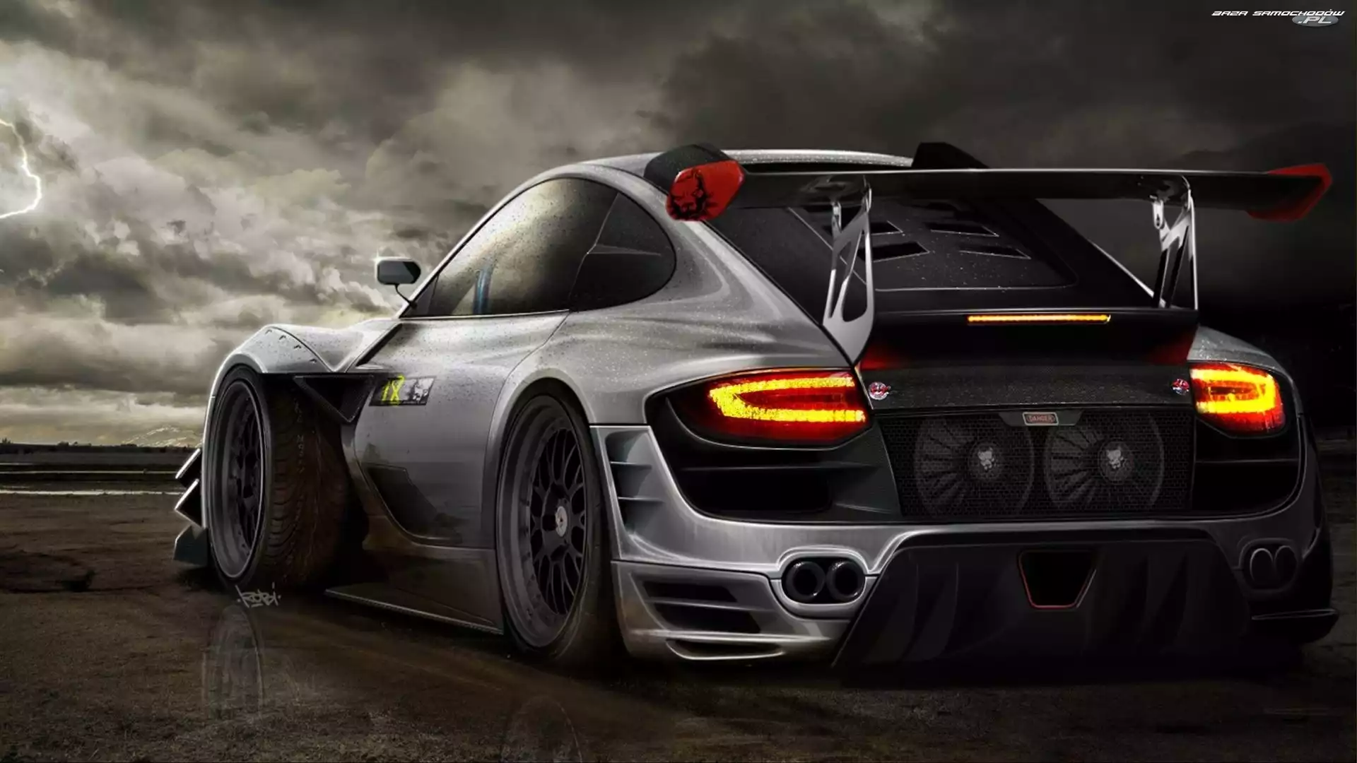 Tuning, Srebrne, Porsche