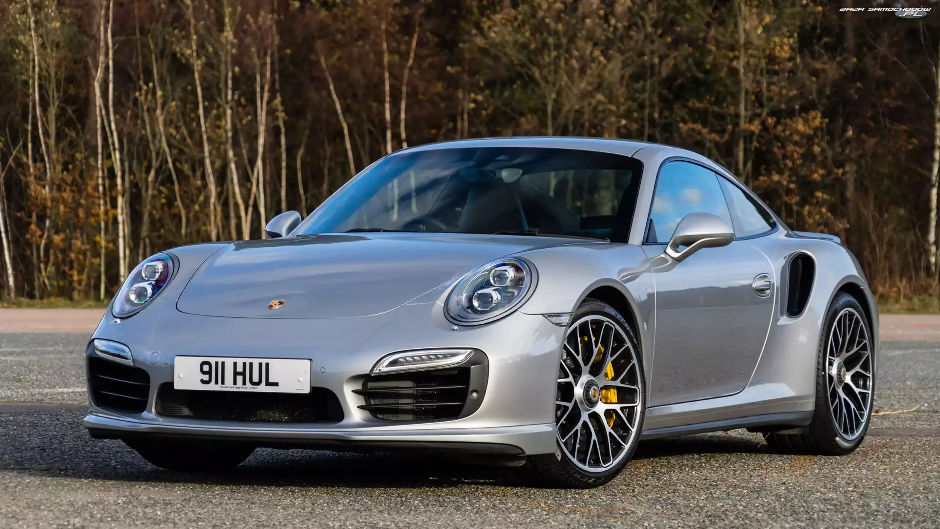 Srebrny, Porsche 911 Turbo, Coupe