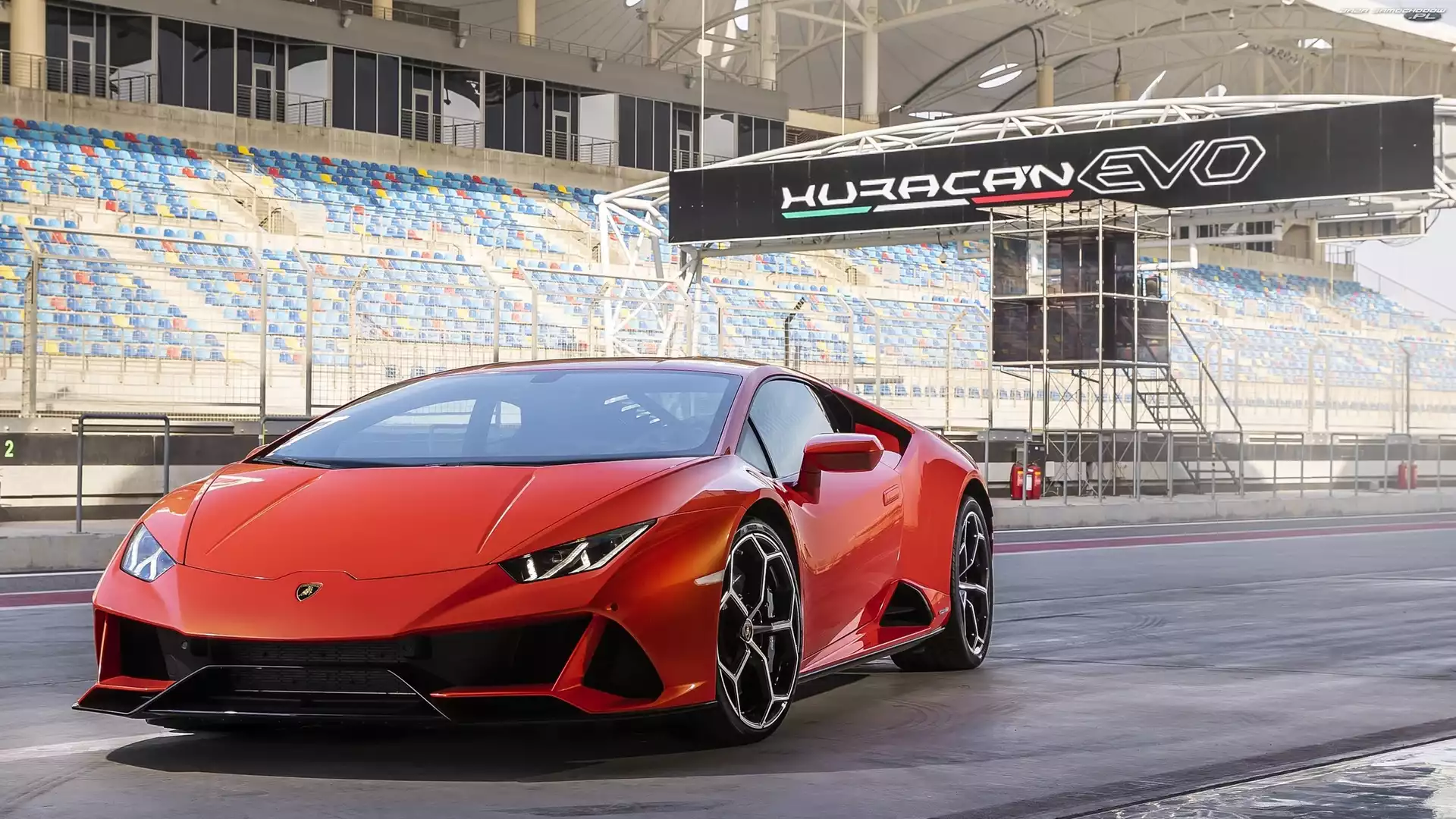 Stadion, Czerwone, Lamborghini Huracan EVO