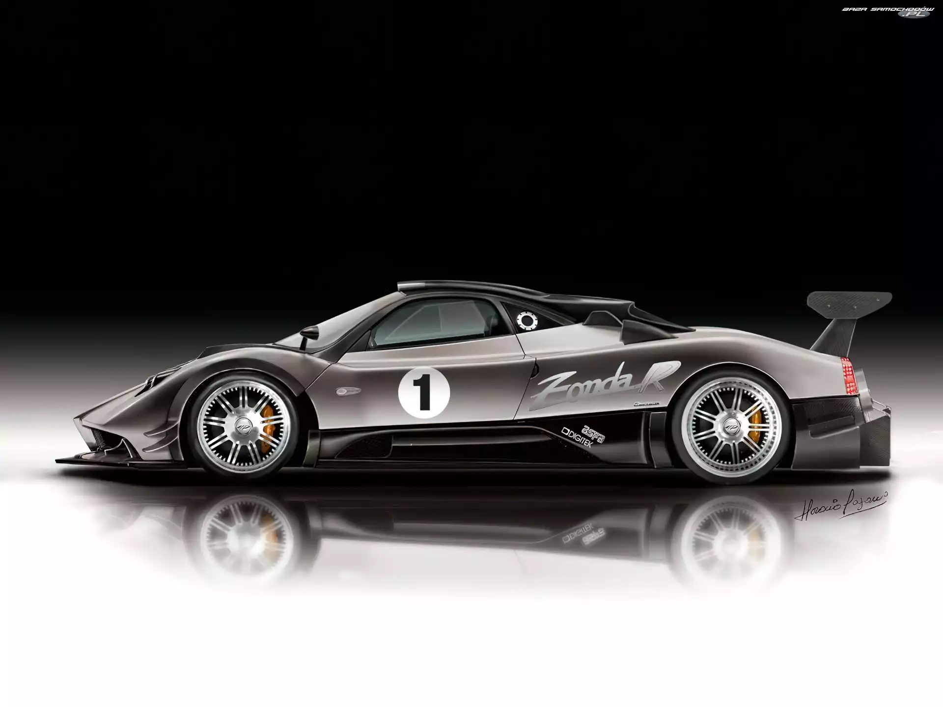 Startowy, Pagani Zonda R, Numer