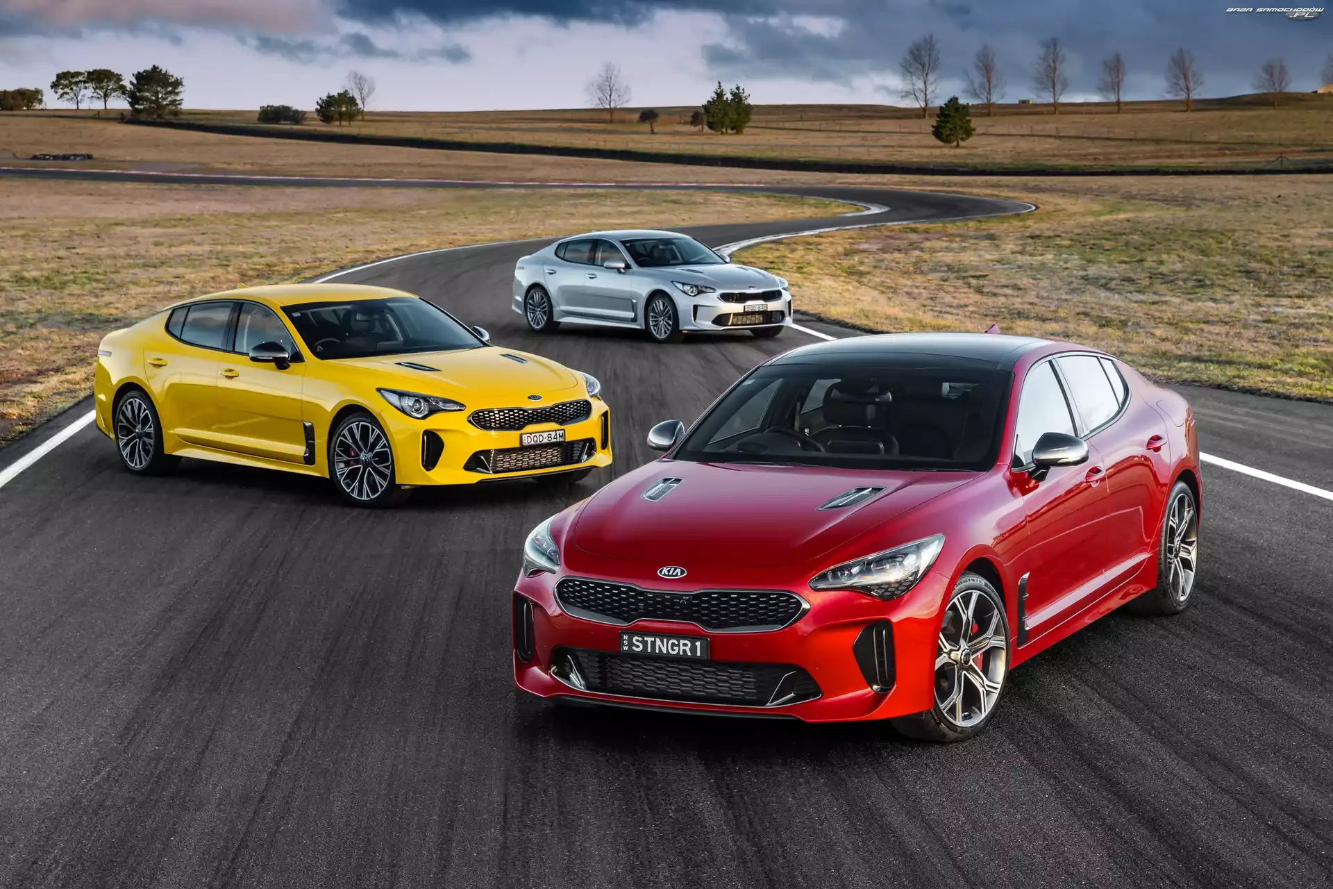 Kia Stinger GT- Line, Kia Stinger 200Si, Samochody, Trzy, Kia Stinger 200S