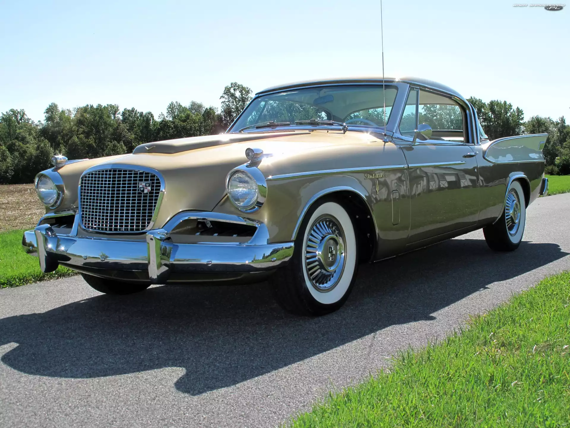 1957, Zabytkowy, Studebaker Golden Hawk