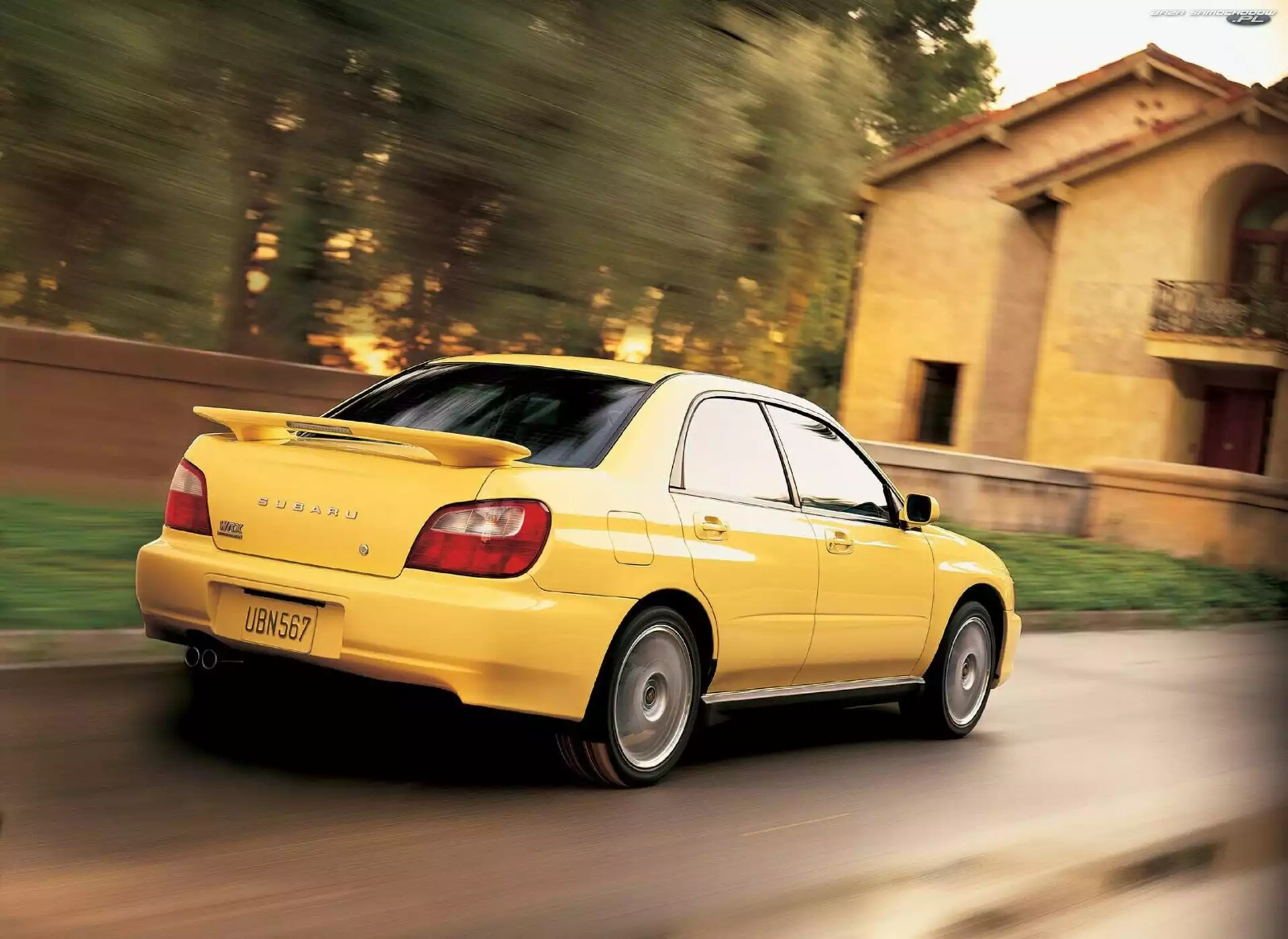 Żółte, Subaru Impreza