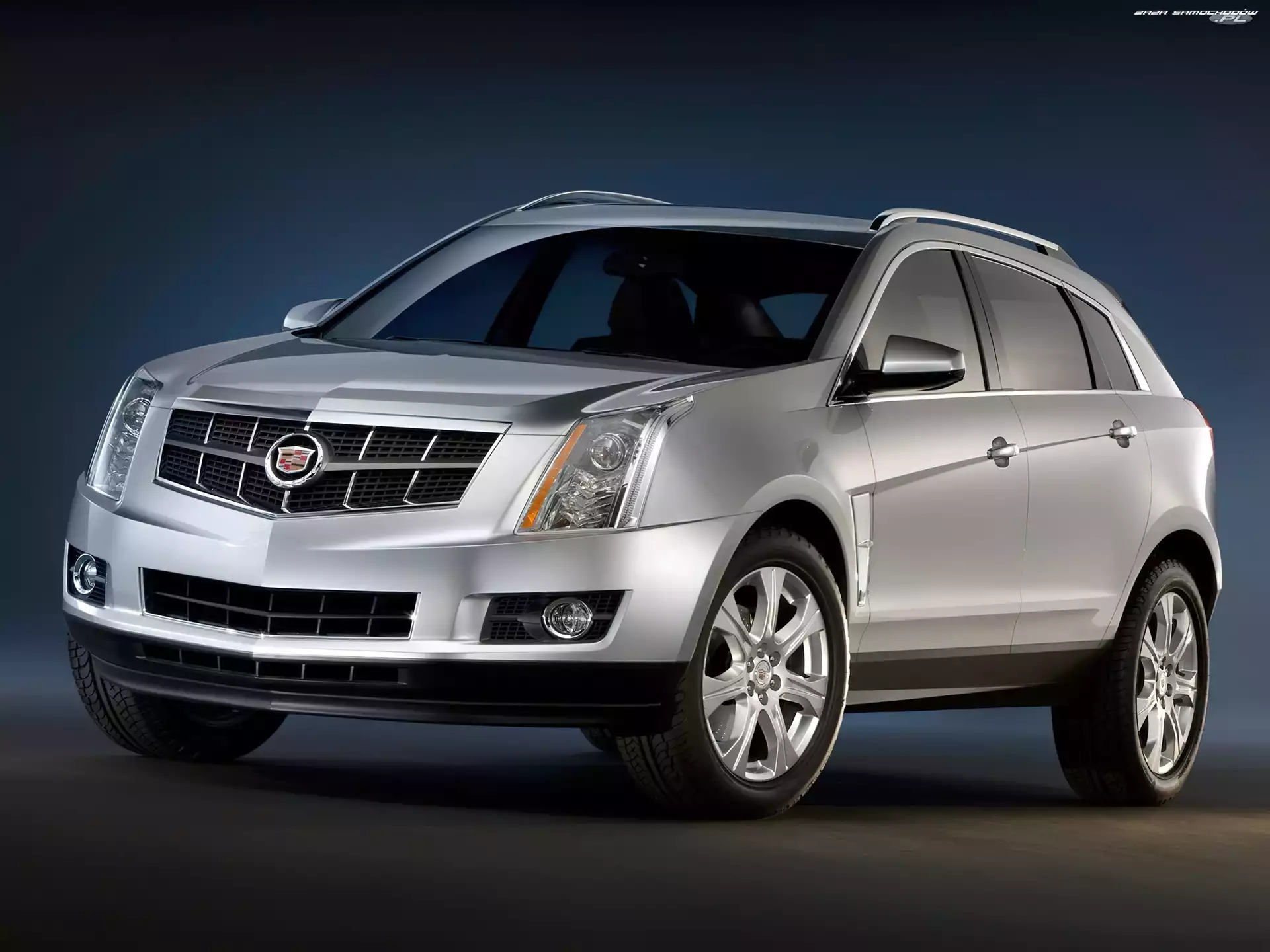 SUV, Srebrny, Cadillac SRX