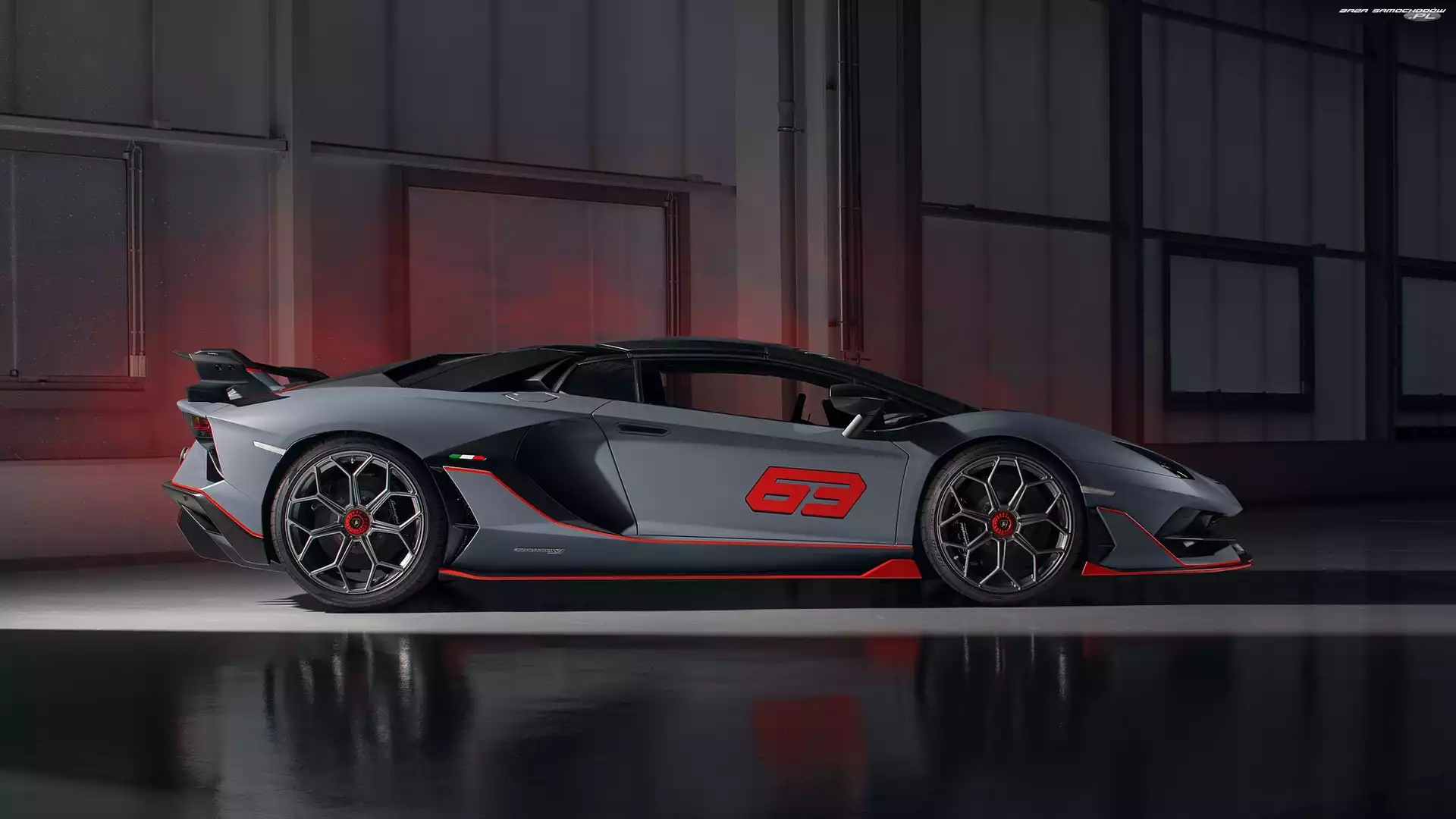 SVJ 63, Ściana, Lamborghini Aventador, Roadster