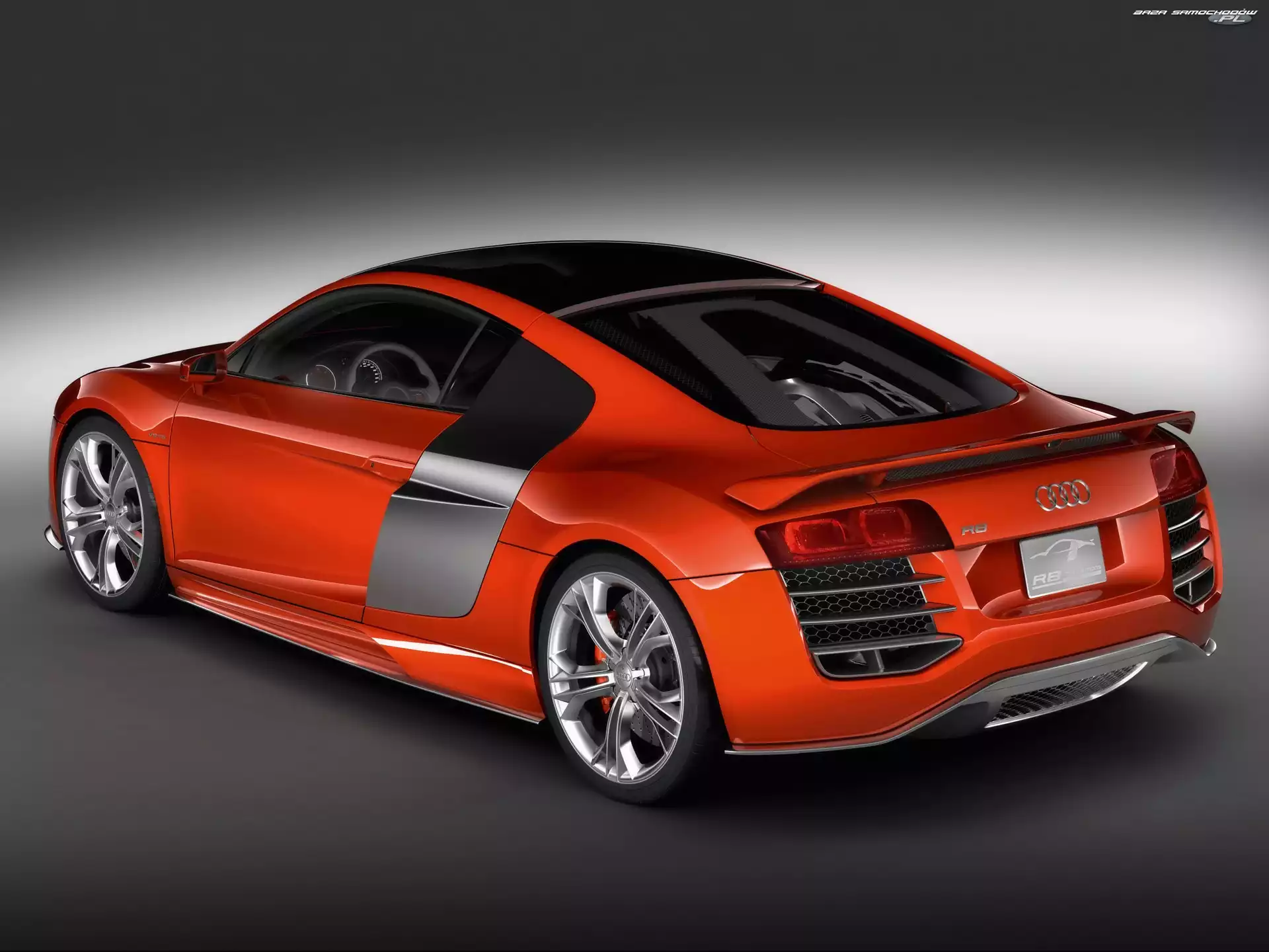 Sylwetka, Tył, Audi R8