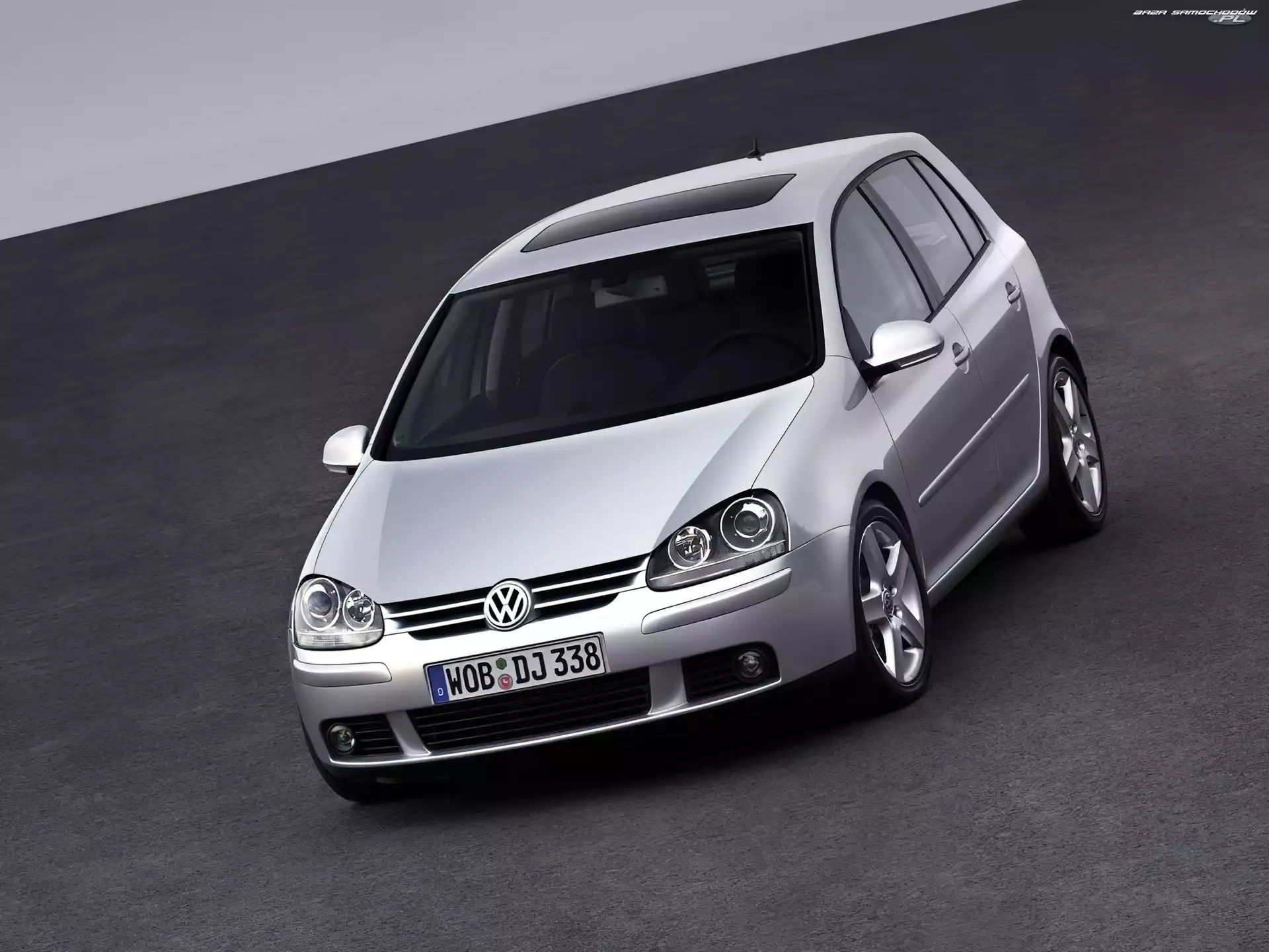 Szyberdach, Golf 5, Srebrny